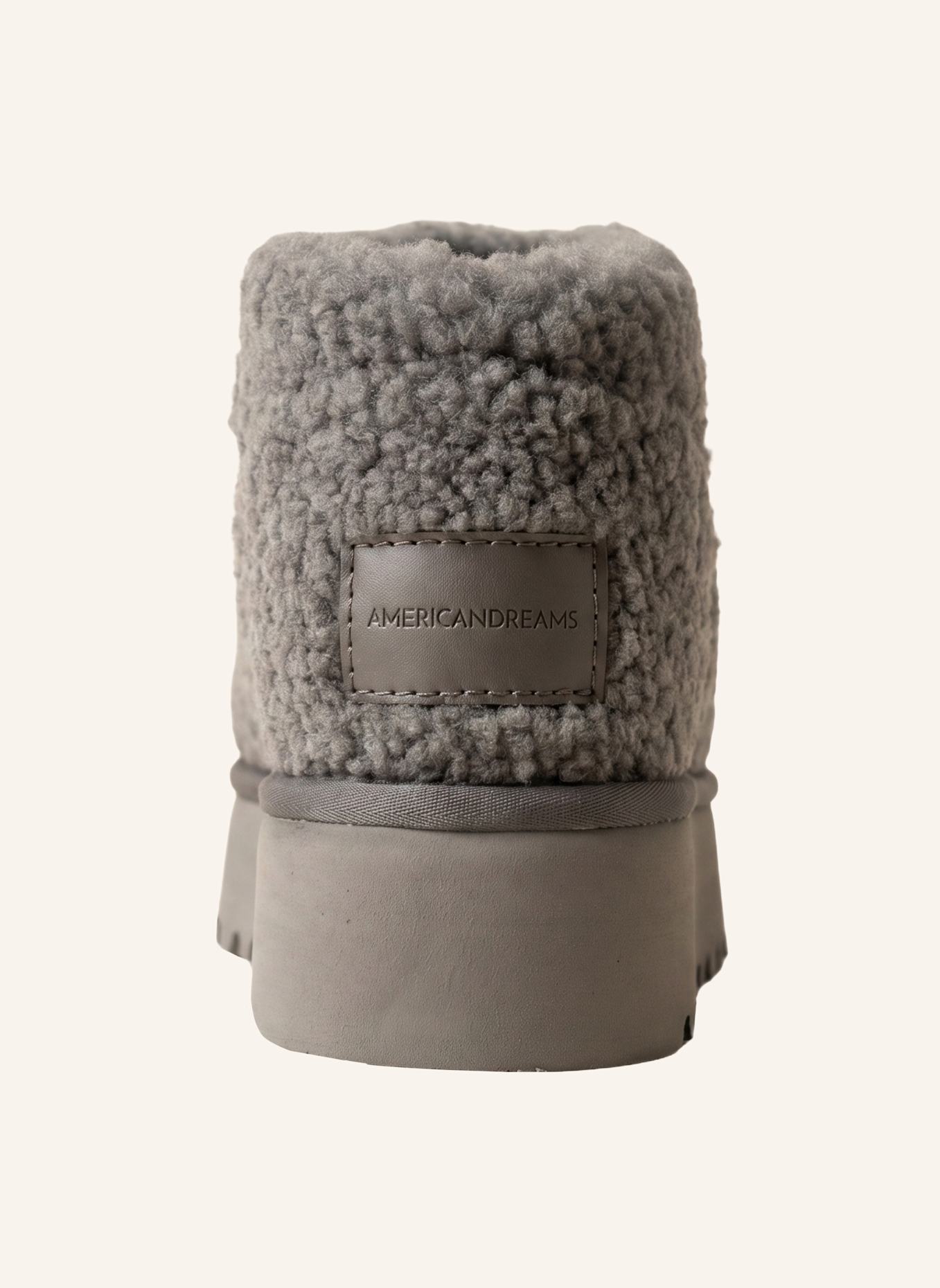 AMERICANDREAMS Wool Boots Low Larissa: GRAU