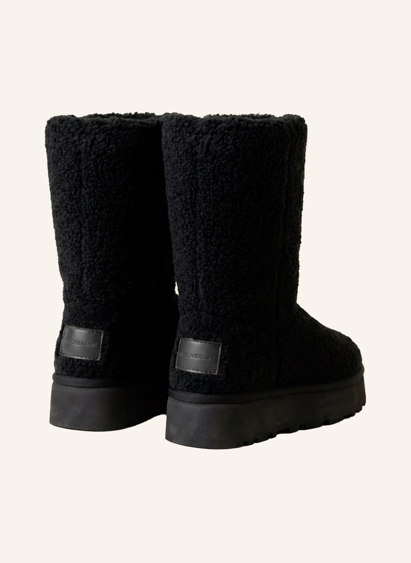 AMERICANDREAMS Larissa Long Wool Boots: BLACK
