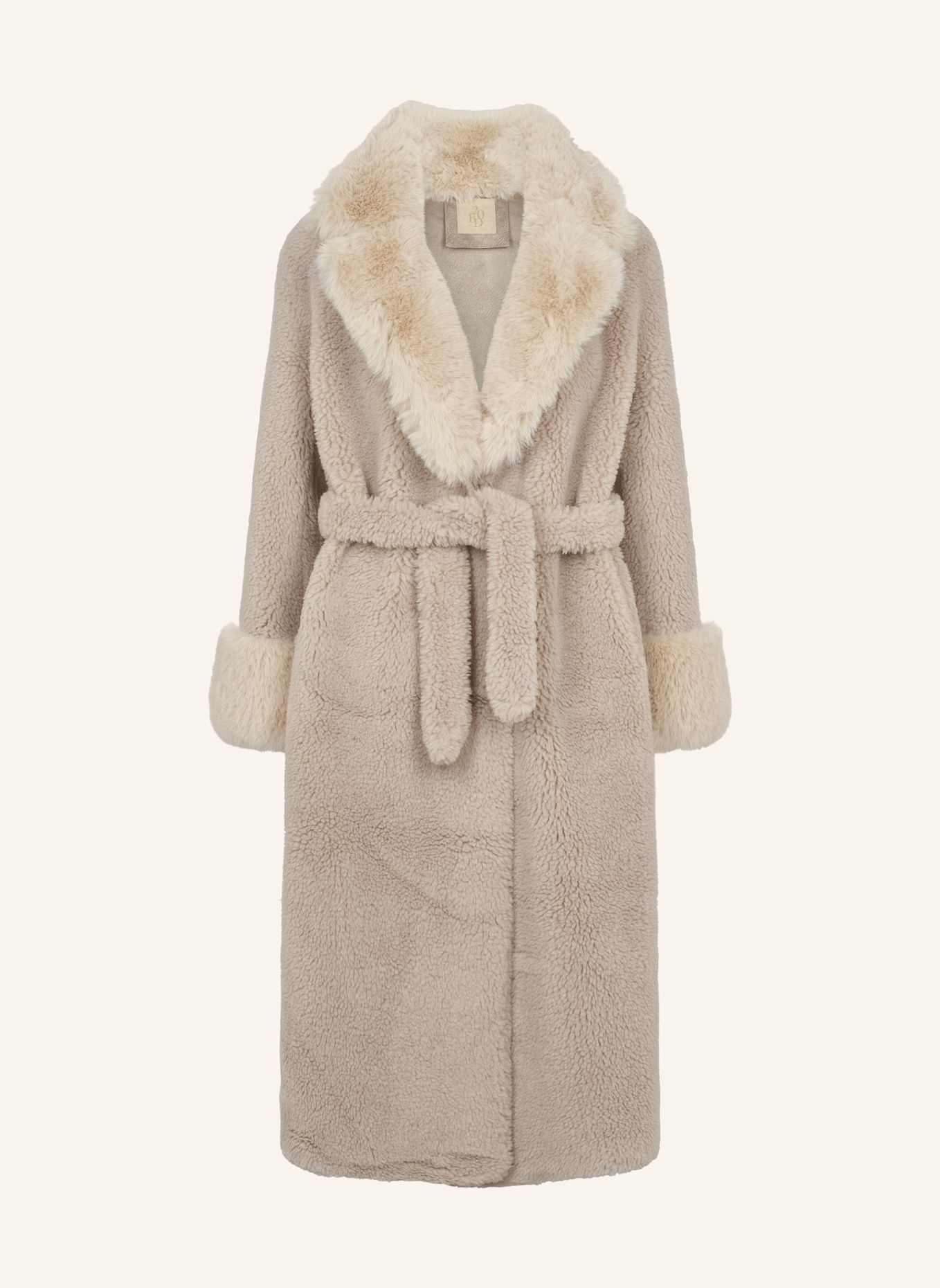 AMERICANDREAMS Teddybont-Mantel FARAH: BEIGE