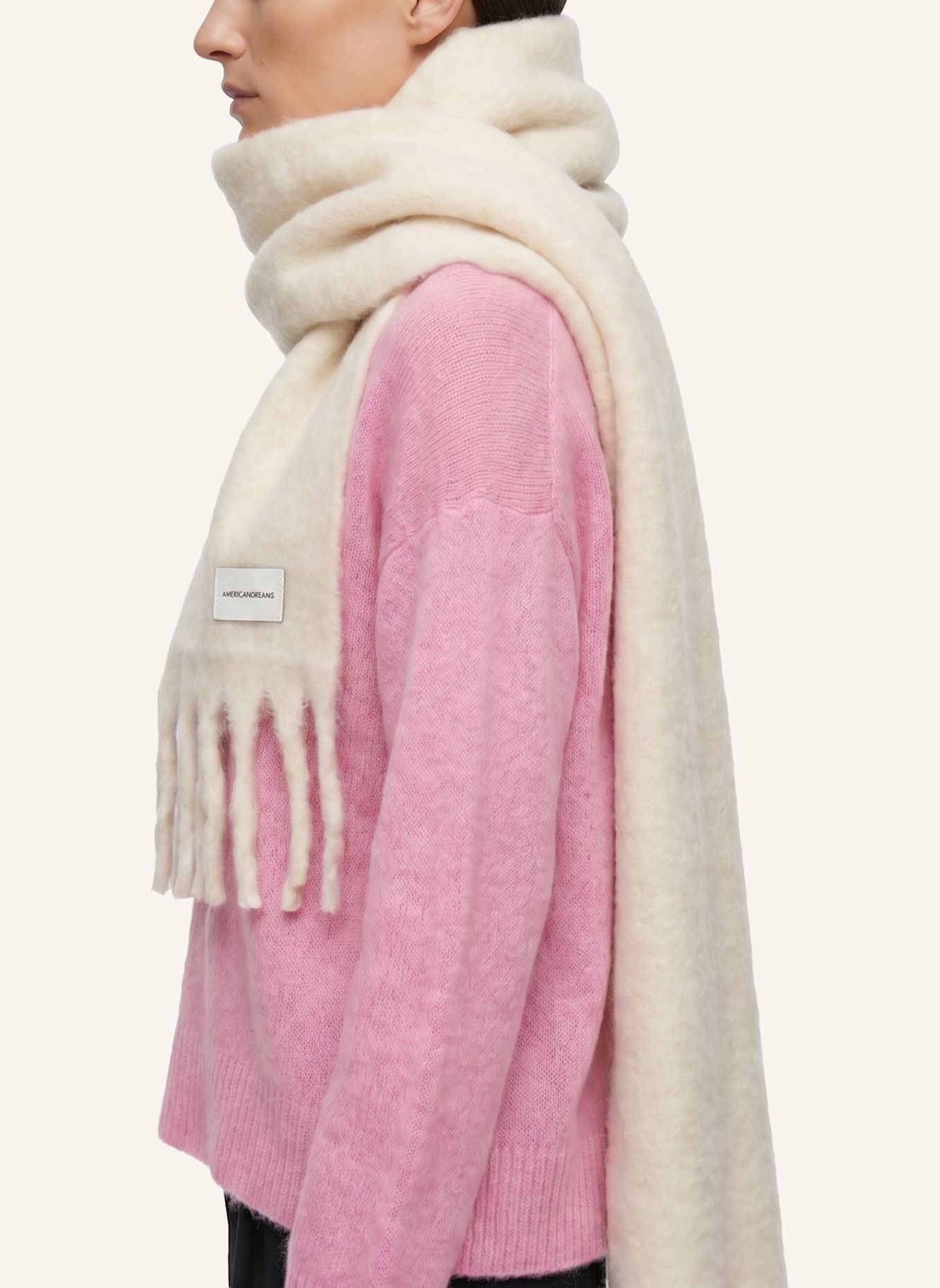 AMERICANDREAMS MAUI Oversized Scarf: WHITE