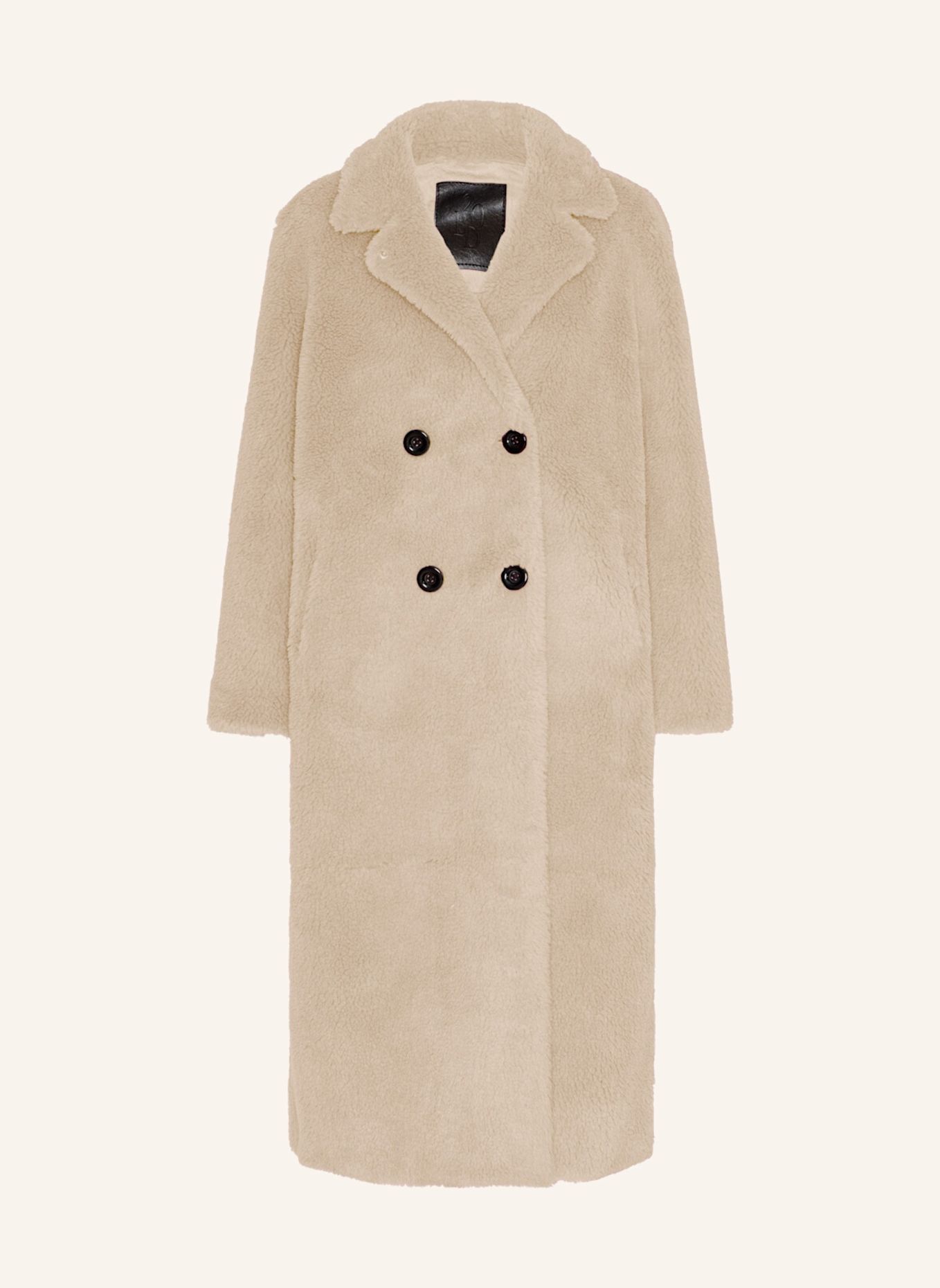 AMERICANDREAMS Long Coat Without Fur Fiona: BEIGE