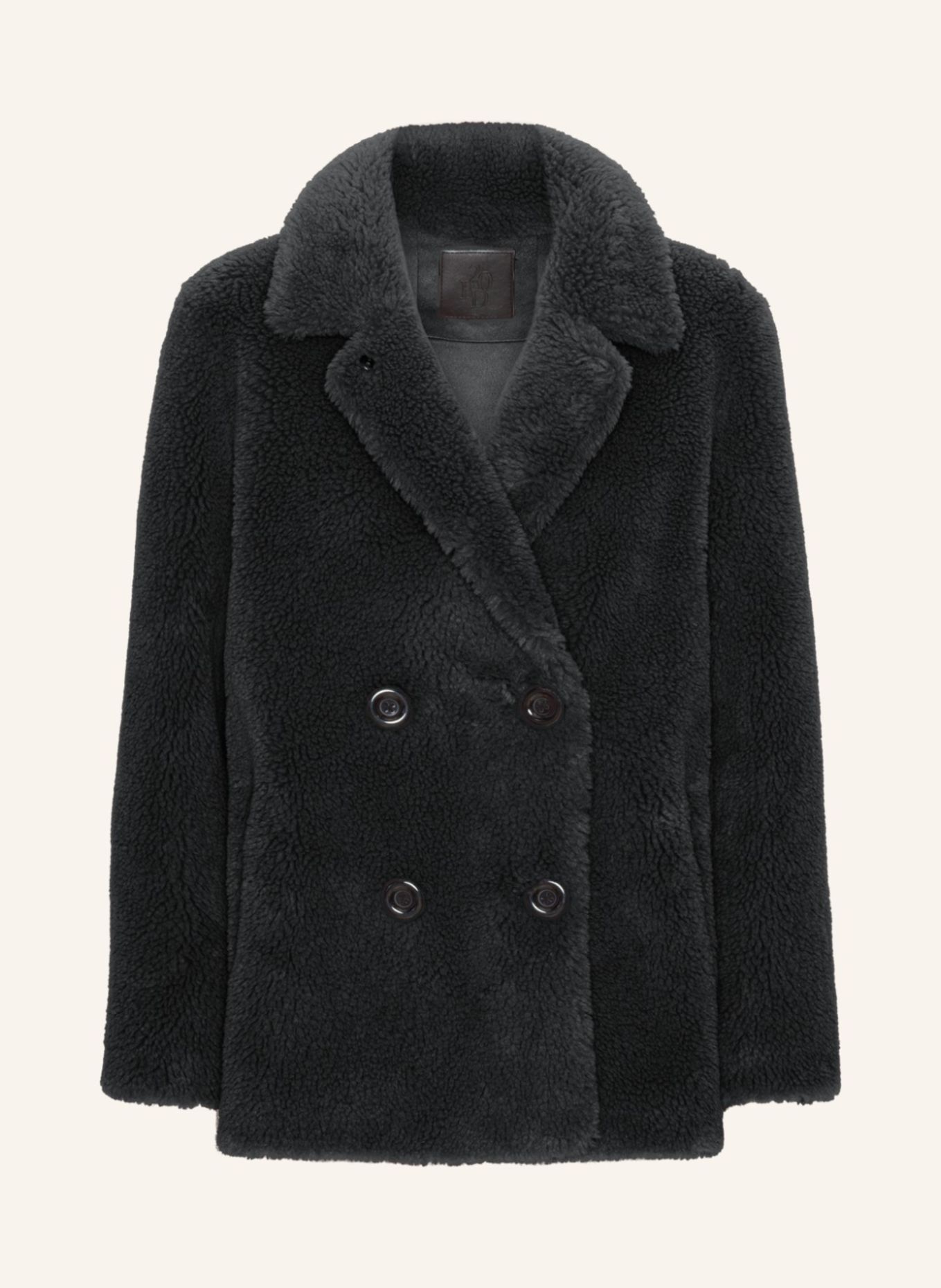 AMERICANDREAMS Short Coat Without Fur Fiona: SCHWARZ