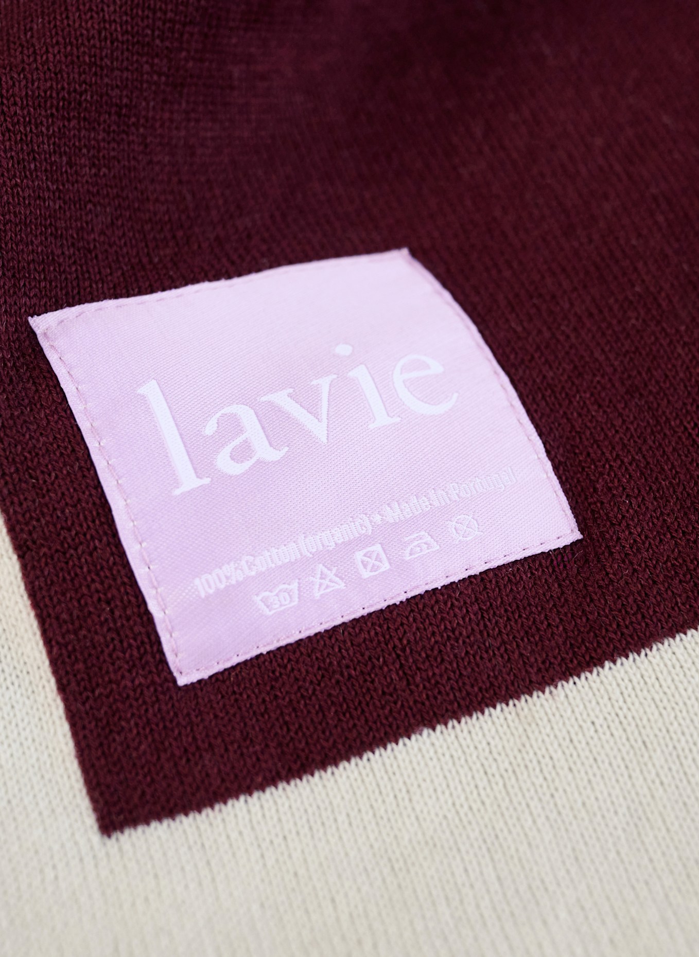 lavie Plaid LOLLA: DUNKELROT/ BEIGE