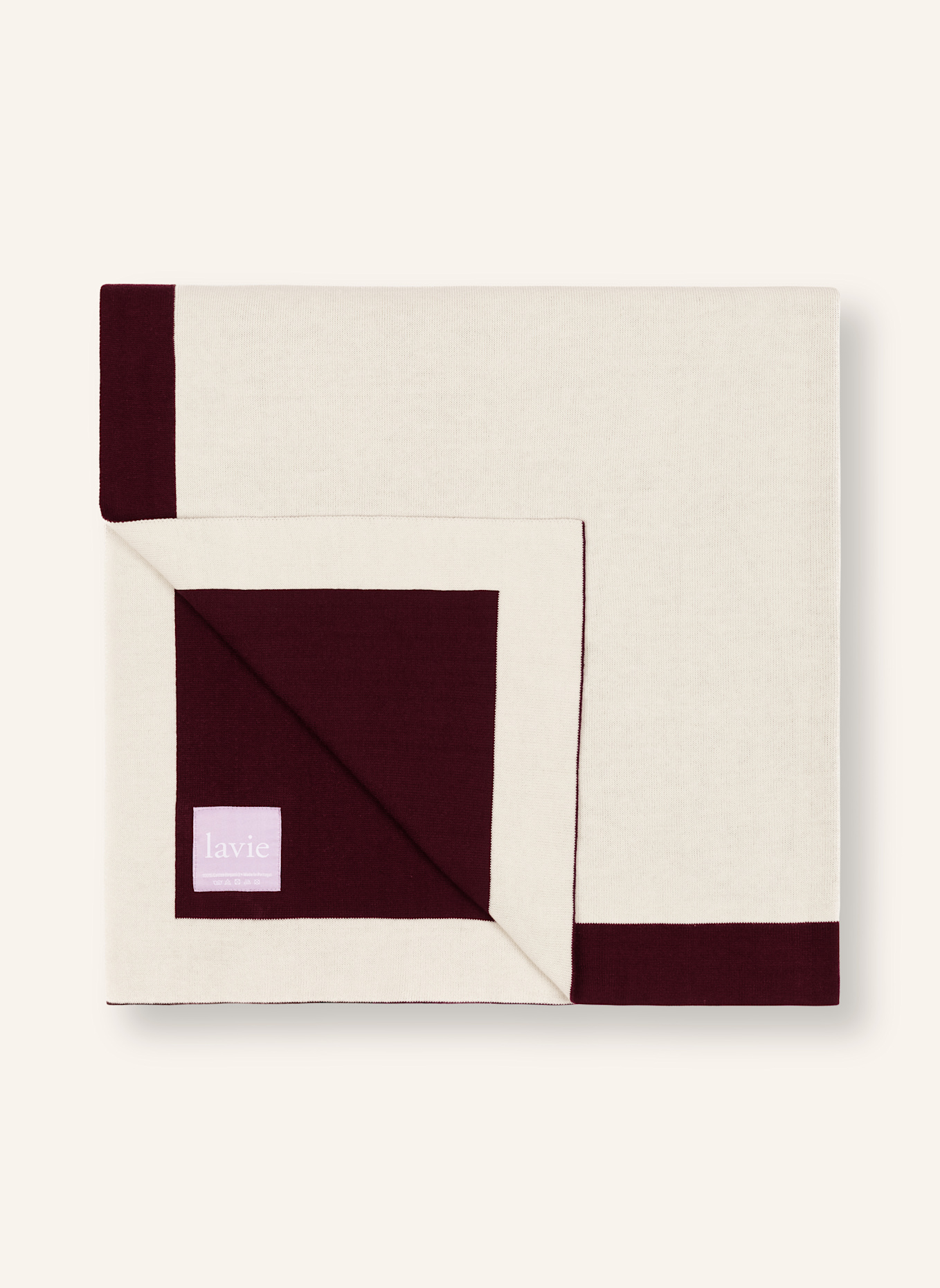 lavie Plaid LOLLA: DUNKELROT/ BEIGE