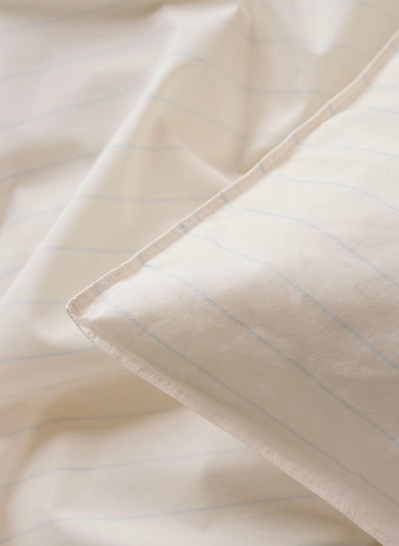 lavie Bettbezug STRIPED: BEIGE/ HELLBLAU
