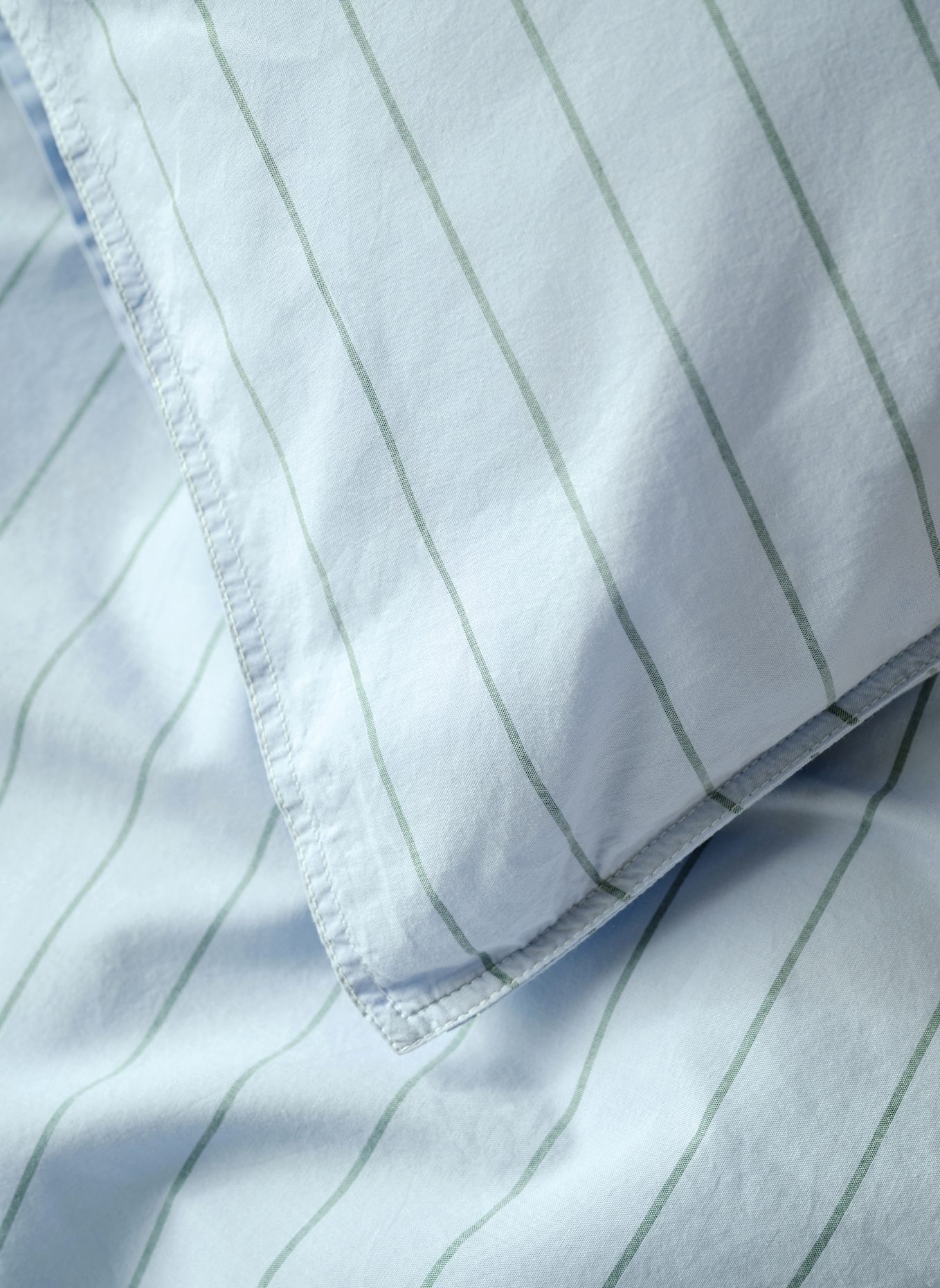 lavie Bettbezug STRIPED: HELLBLAU/ DUNKELGRÜN