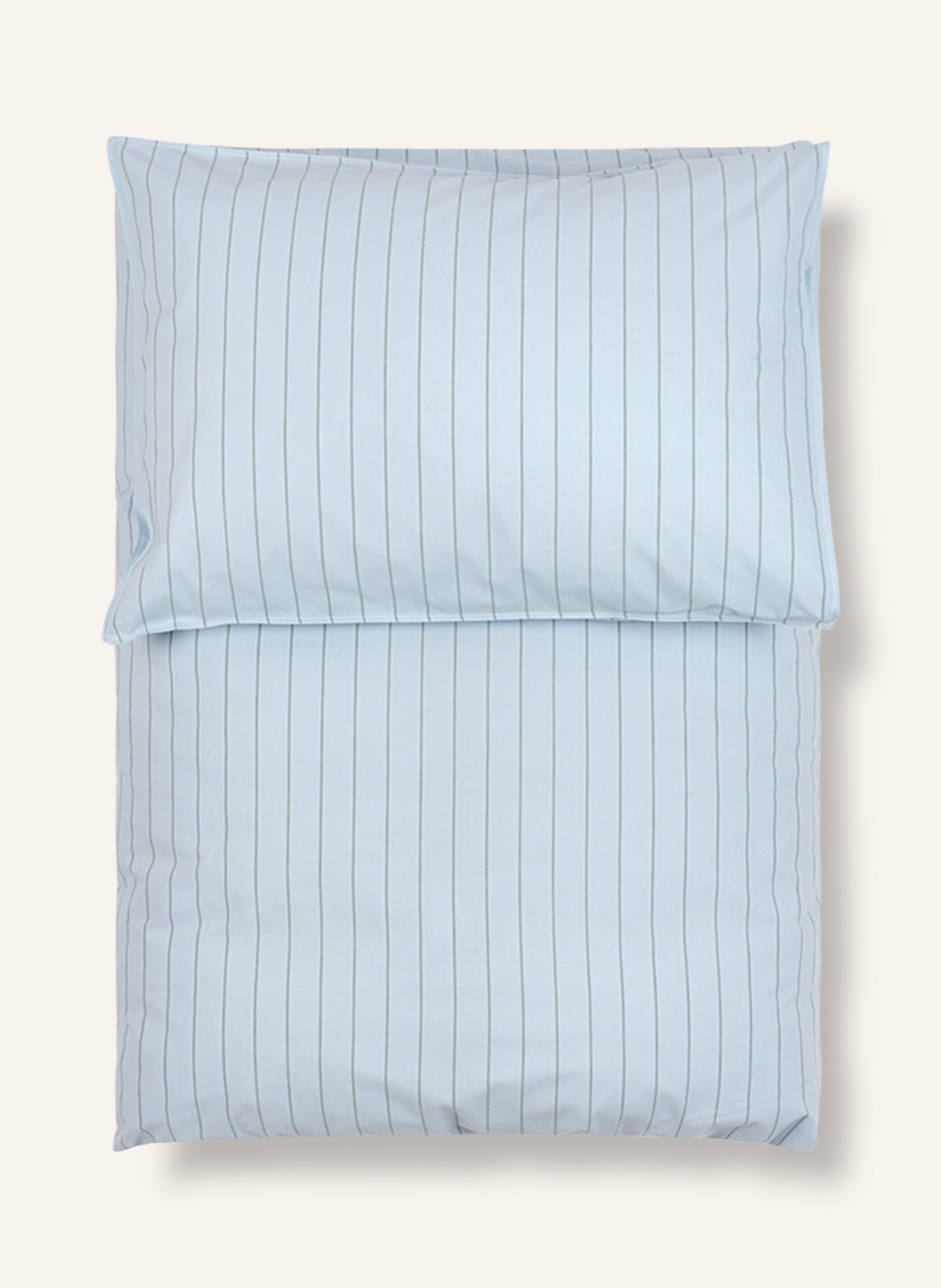 lavie Bettbezug STRIPED: HELLBLAU/ DUNKELGRÜN