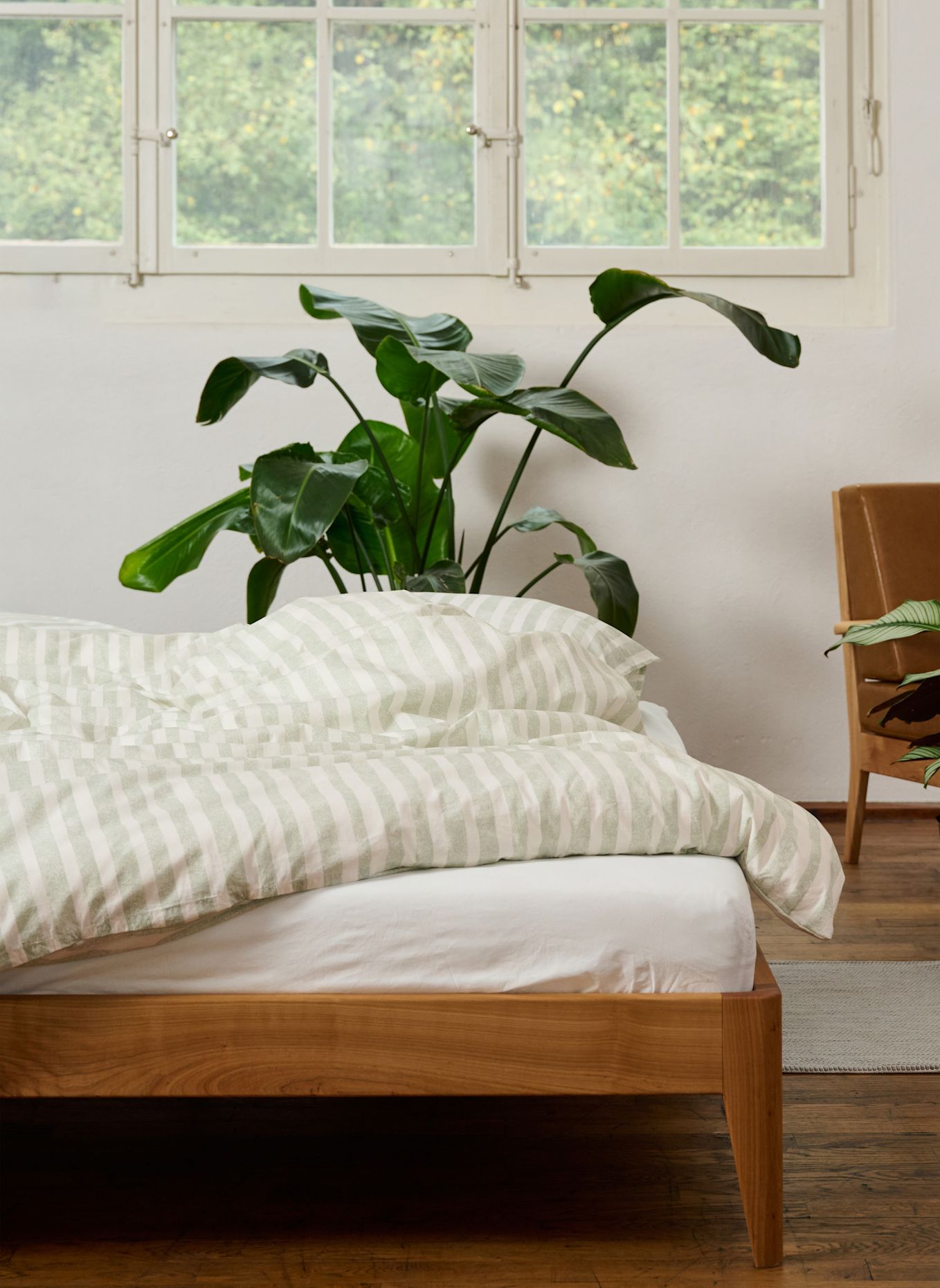 lavie Bettbezug JAKOB: HELLGRÜN/ WEISS