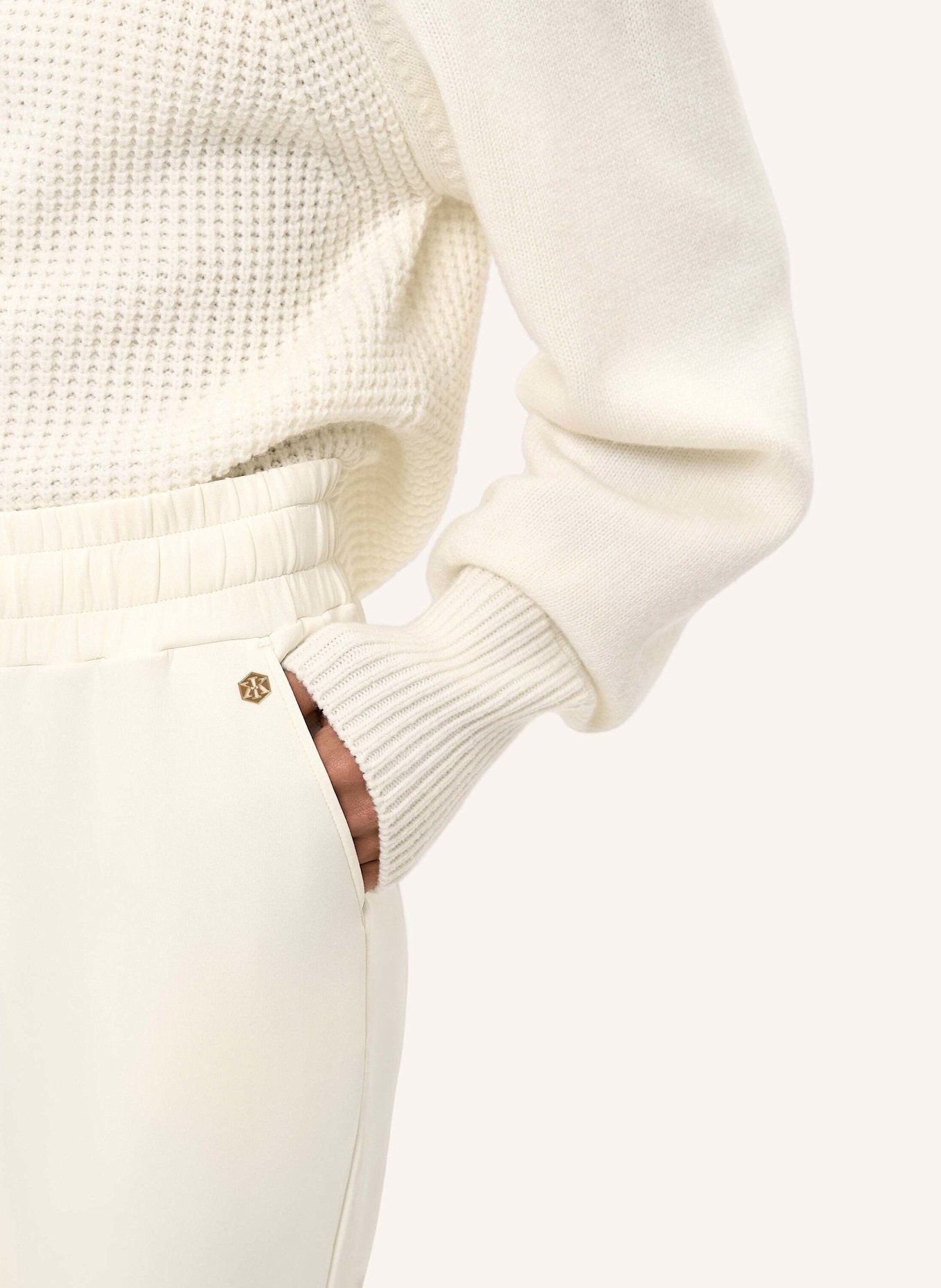 INA KESS Hose ROMULA STRETCH PANTS: BEIGE