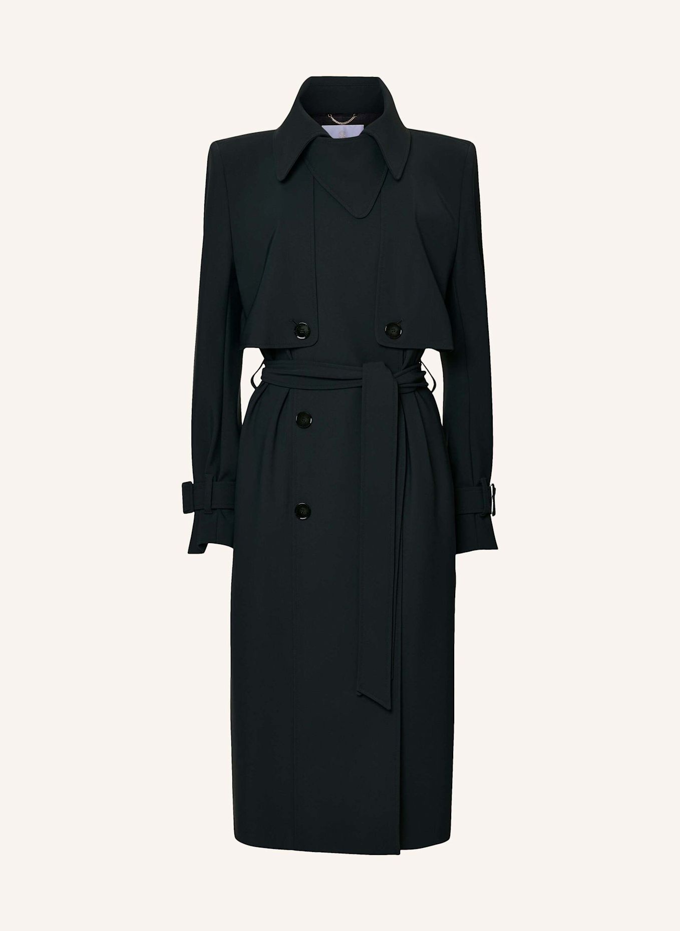 INA KESS Mantel DEVON TRENCH COAT: DUNKELGRÜN
