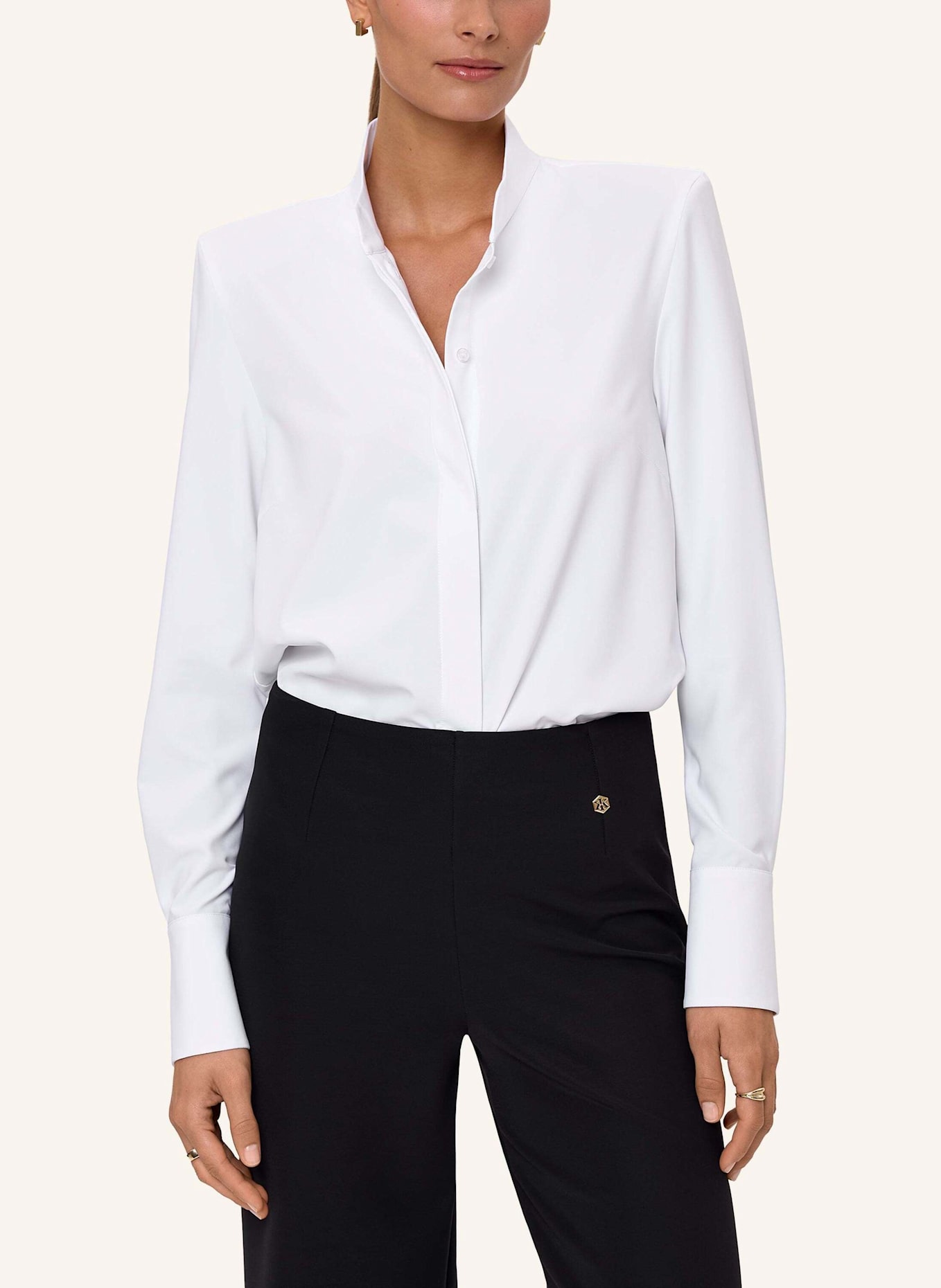 INA KESS Hemdbluse LEONTA SHIRT: WEISS