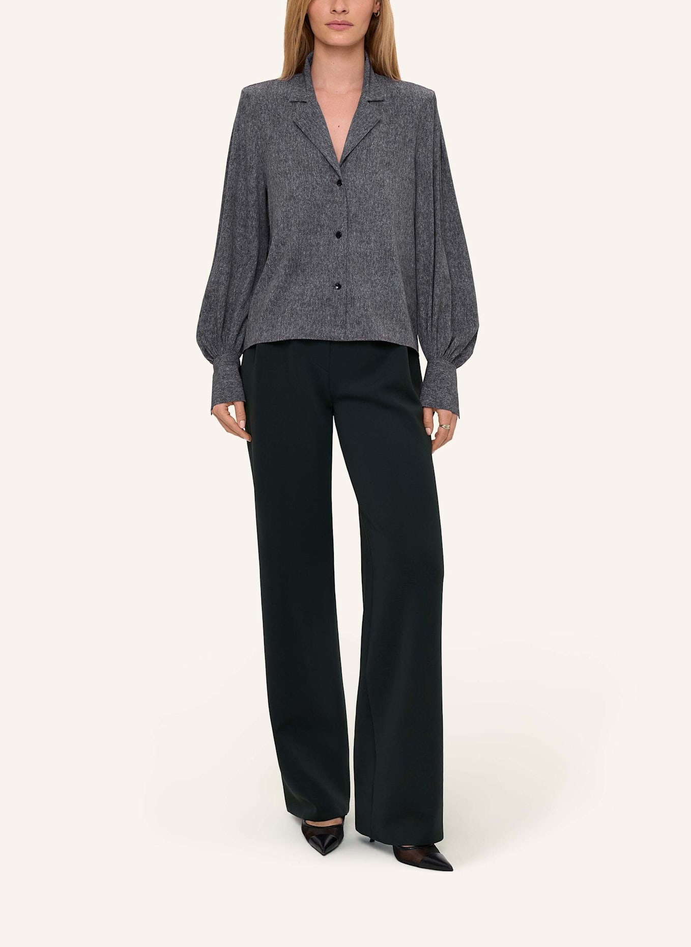 INA KESS Hose NYRA STRETCH PANTS: GRAU