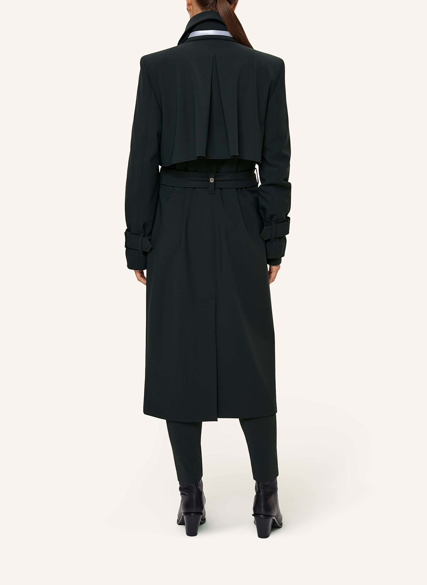 INA KESS Mantel DEVON TRENCH COAT: DUNKELGRÜN