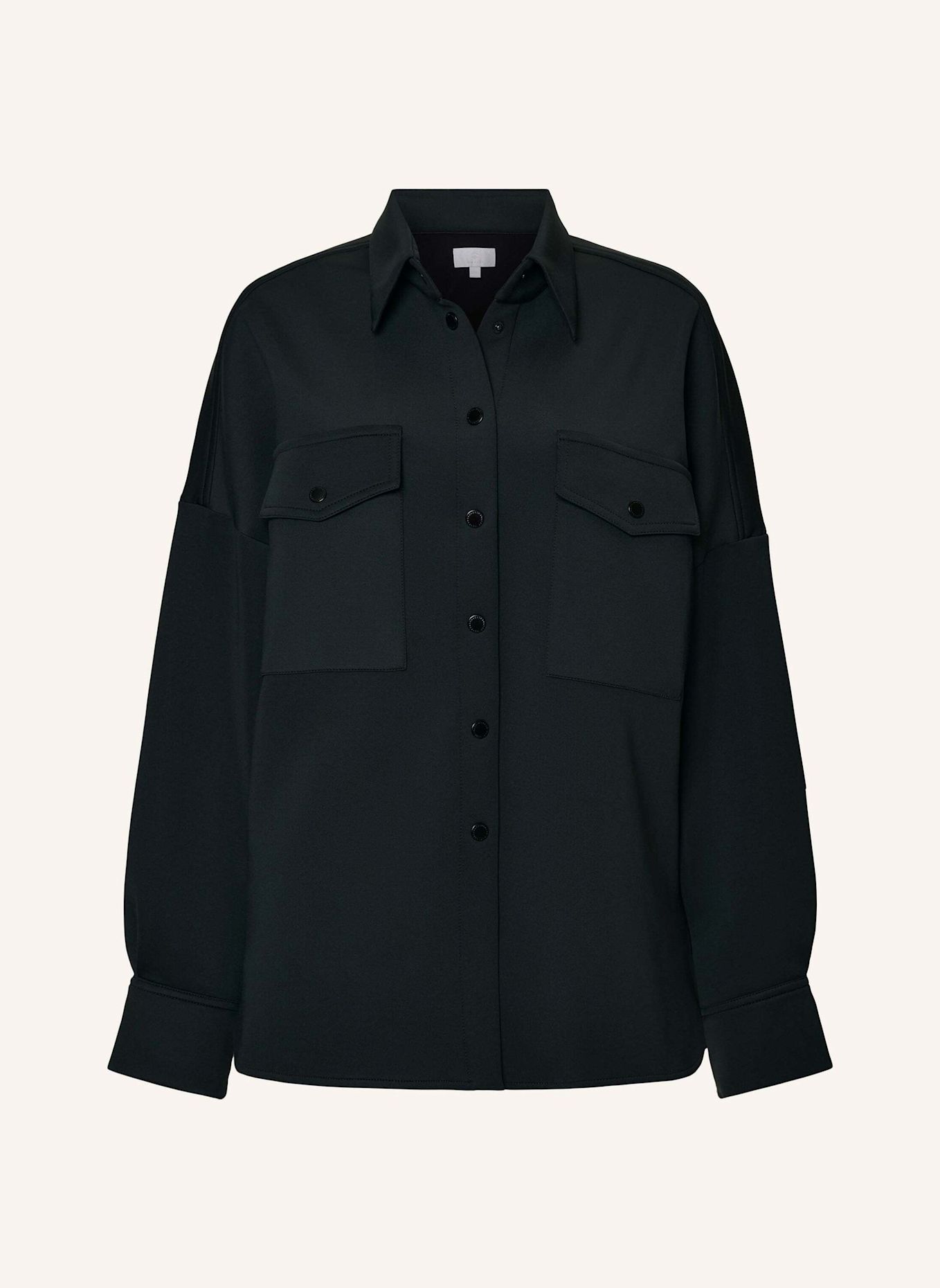 INA KESS Hemdbluse ECIRE SHIRT JACKET: DUNKELGRÜN
