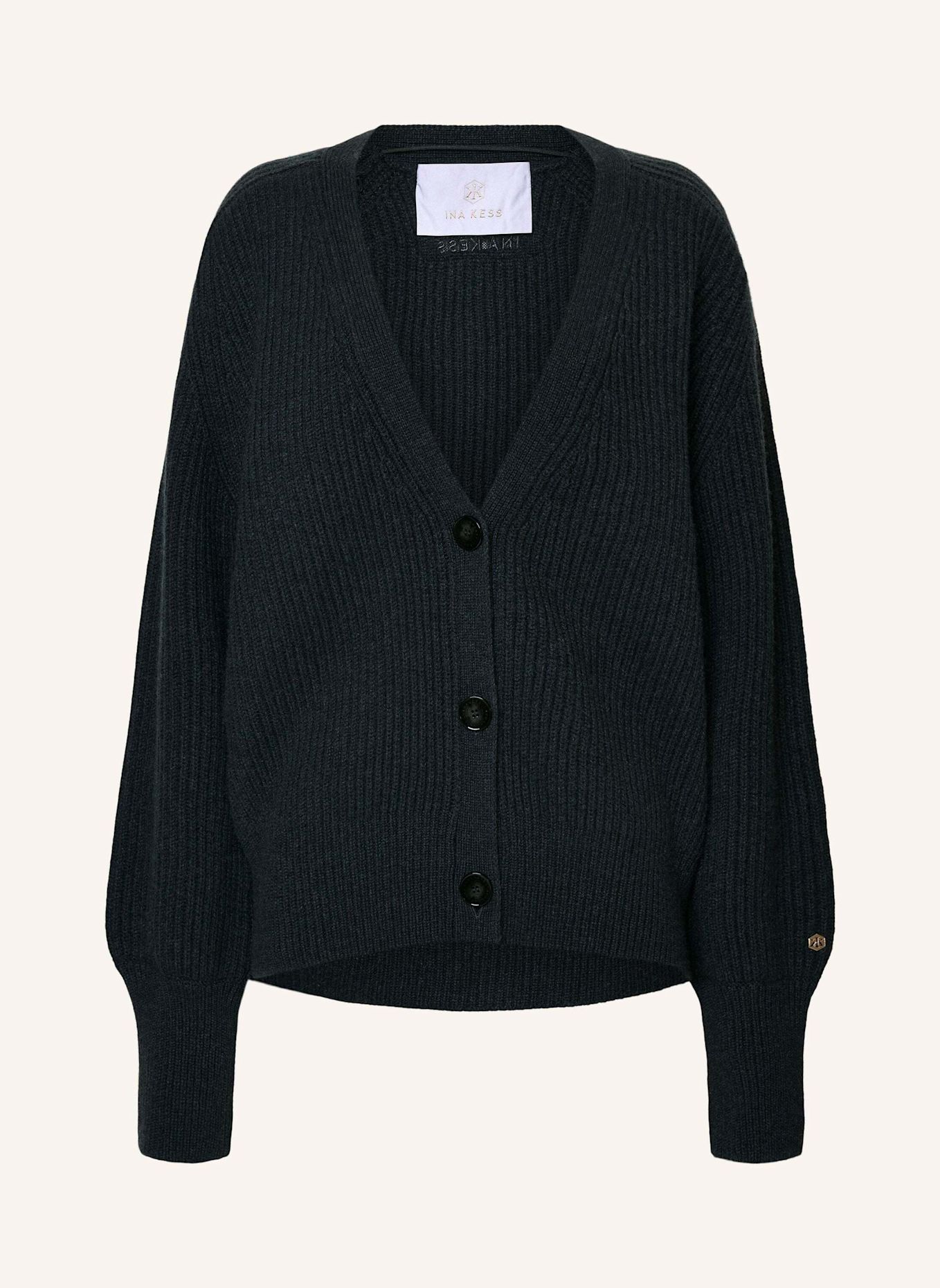 INA KESS Cardigan ESSENSA CARDIGAN: DUNKELGRÜN