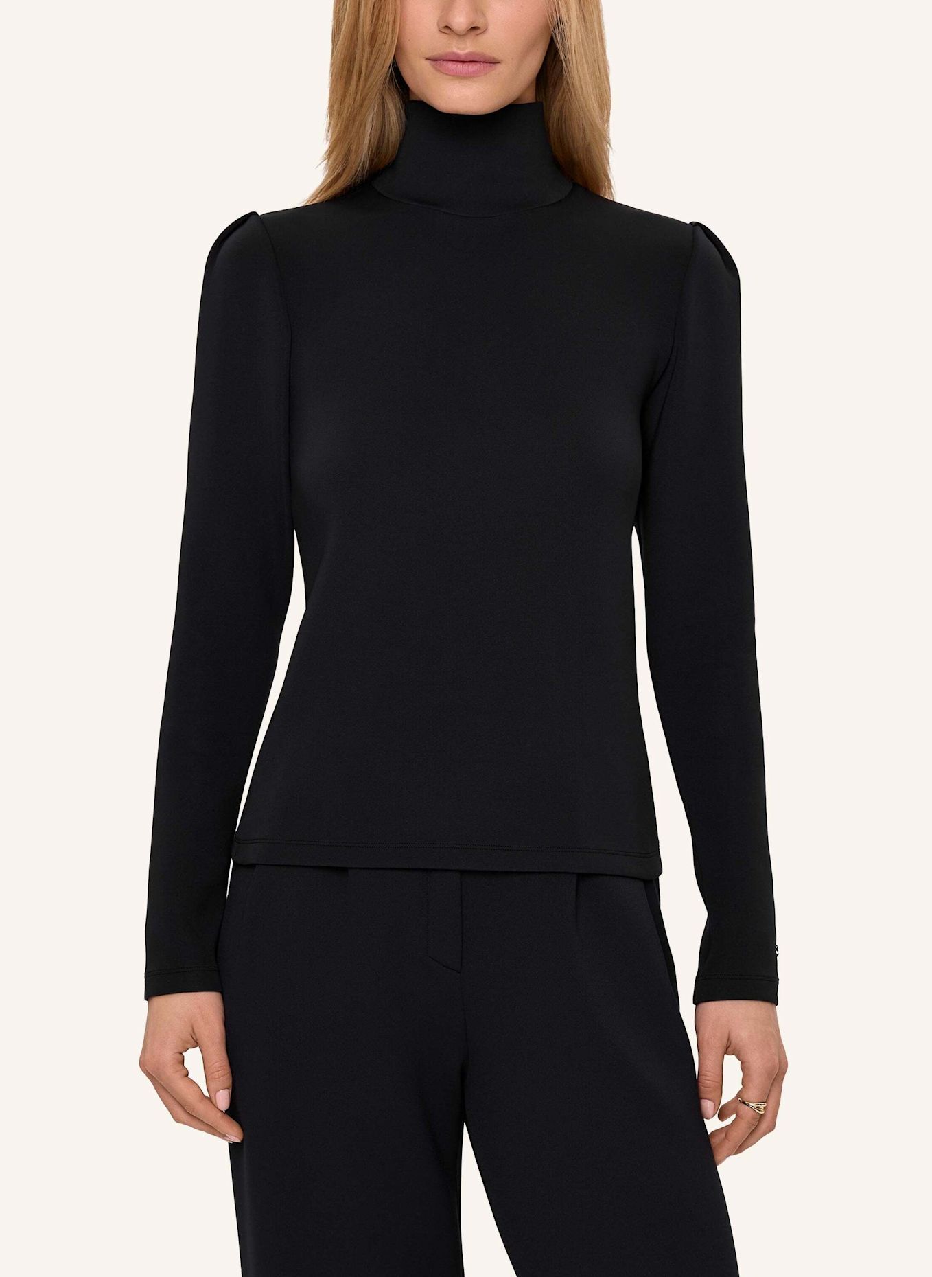 INA KESS Pullover LYNNIC HIGHNECK TOP: SCHWARZ