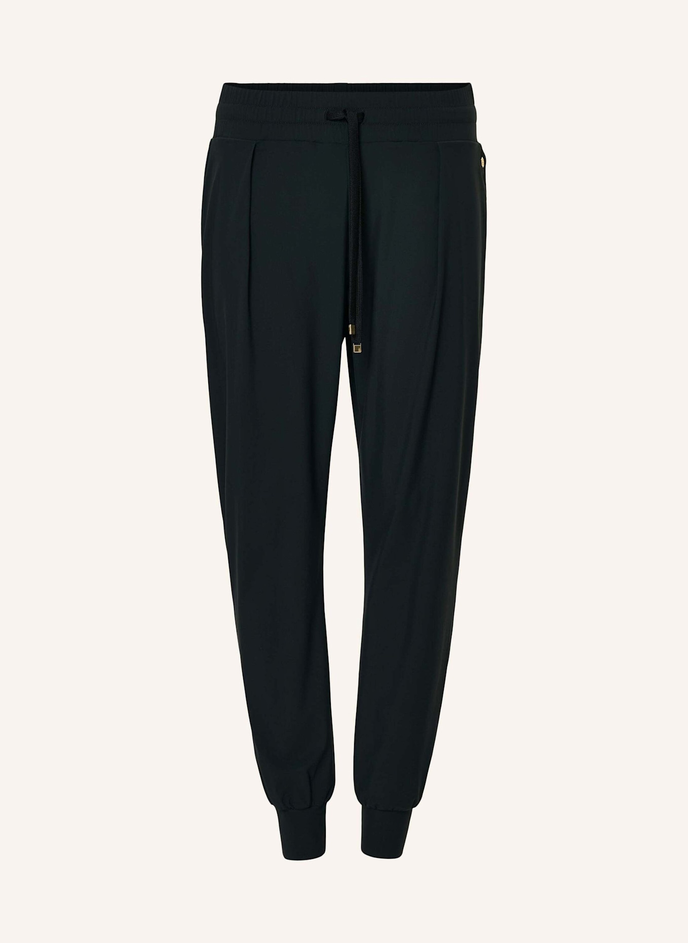INA KESS Hose LUXE LÉGER TRACK PANTS: DUNKELGRÜN