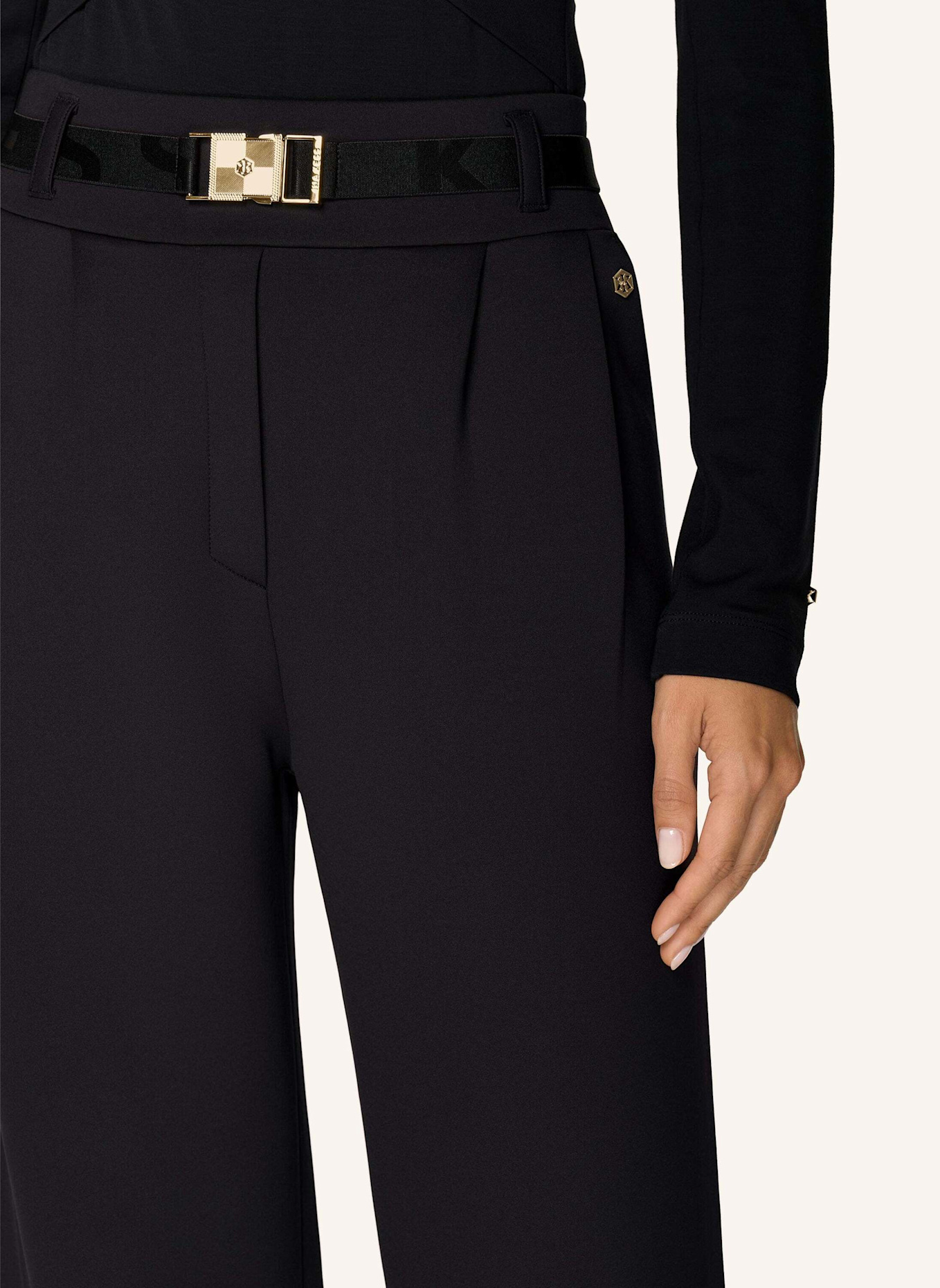 INA KESS Hose SICANI STRETCH PANT: SCHWARZ