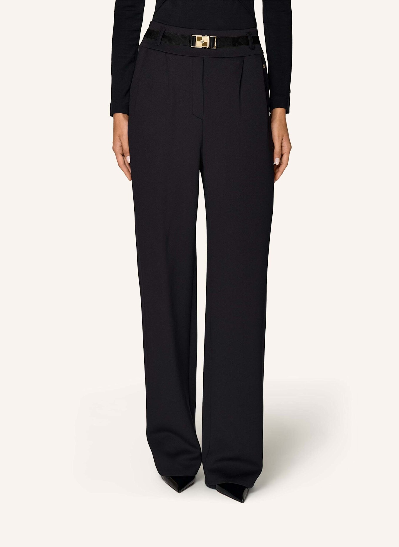 INA KESS Hose SICANI STRETCH PANT: SCHWARZ