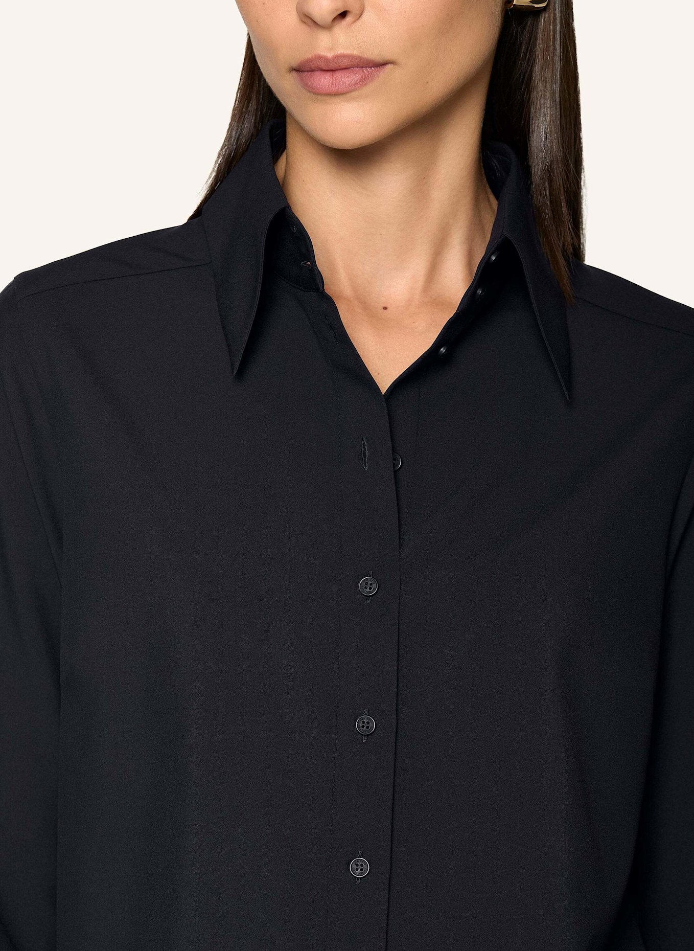 INA KESS Hemdbluse ORLOV SHIRT: DUNKELBLAU