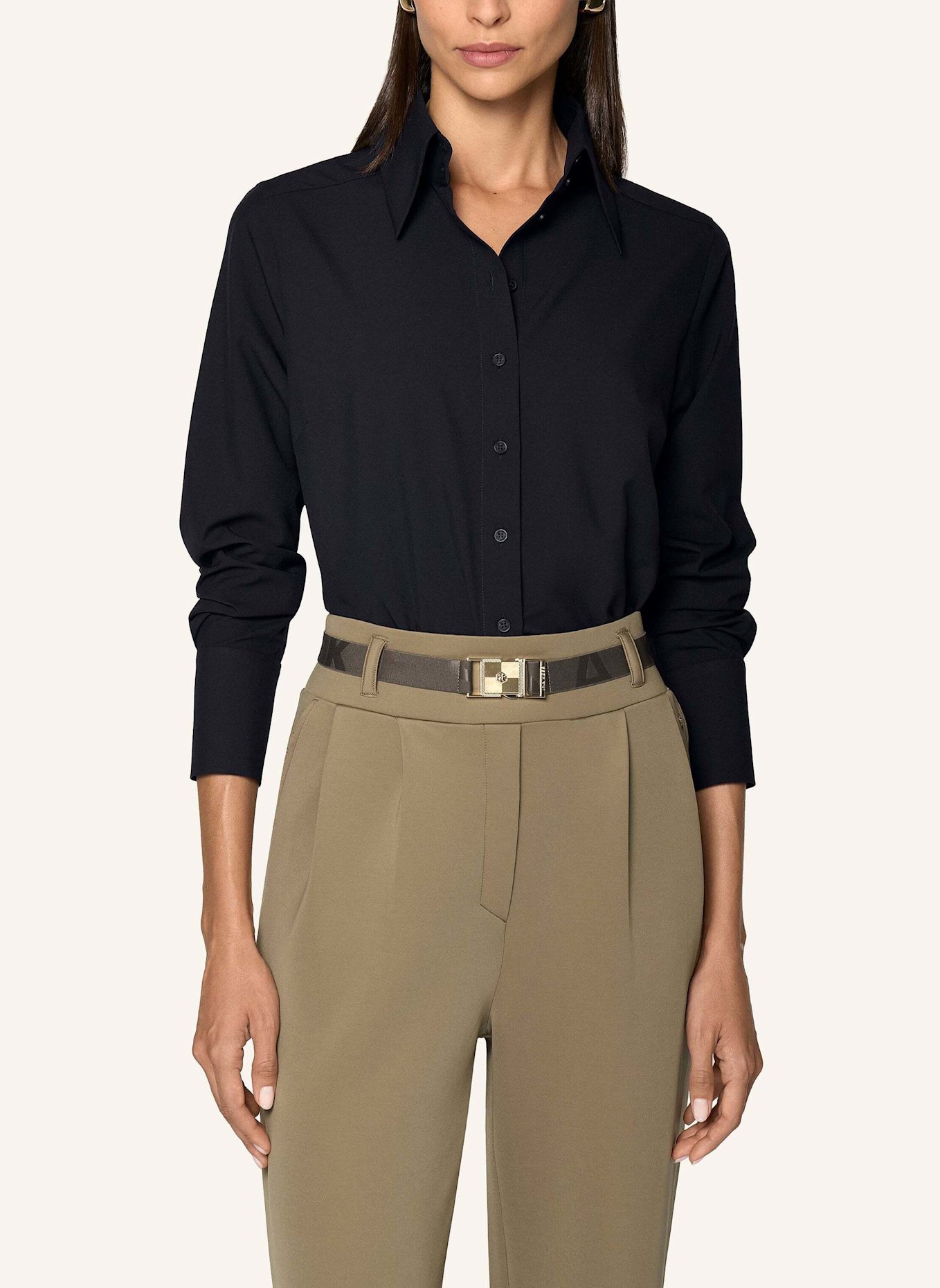 INA KESS Hemdbluse ORLOV SHIRT: DUNKELBLAU