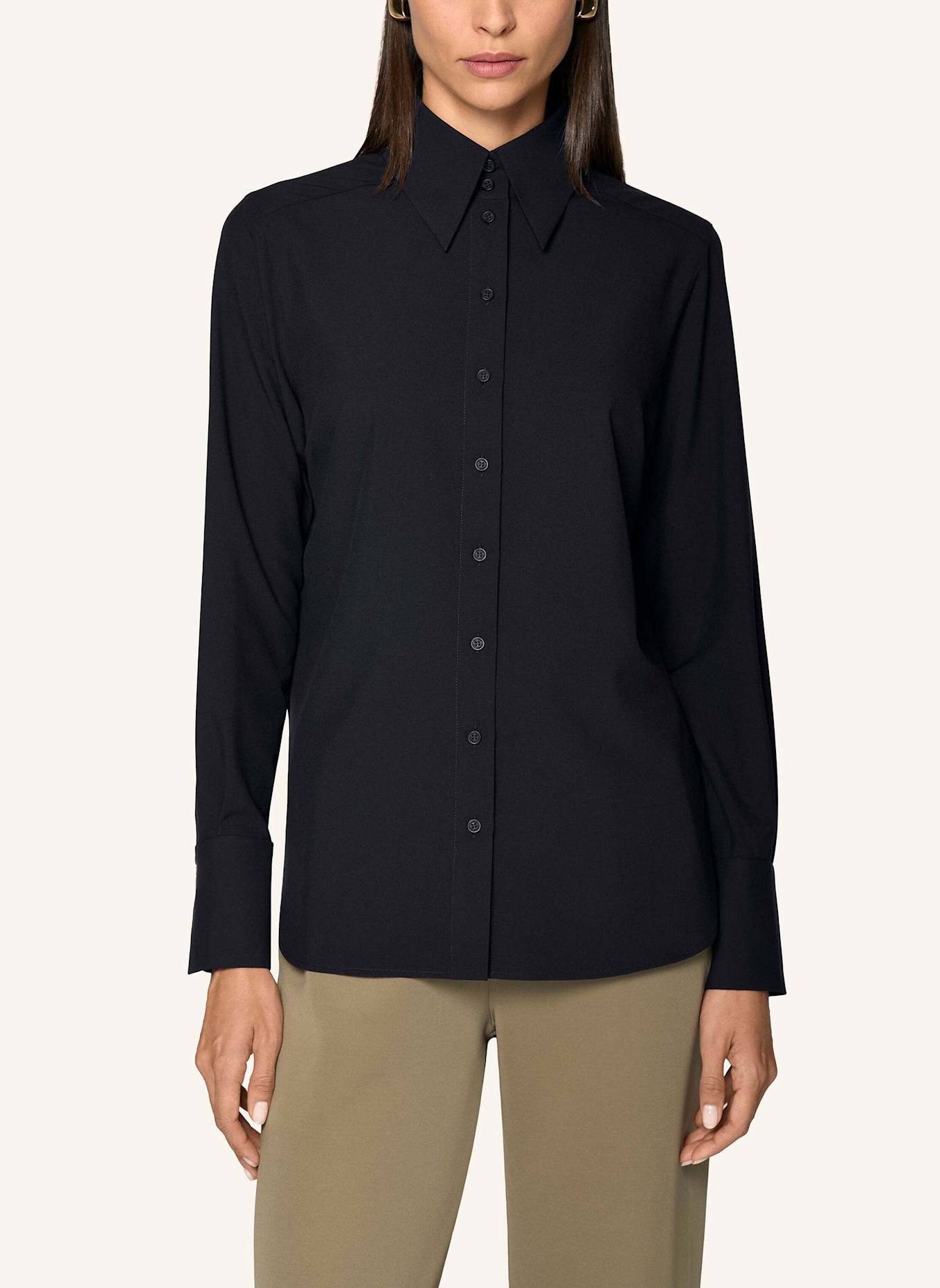 INA KESS Hemdbluse ORLOV SHIRT: DUNKELBLAU