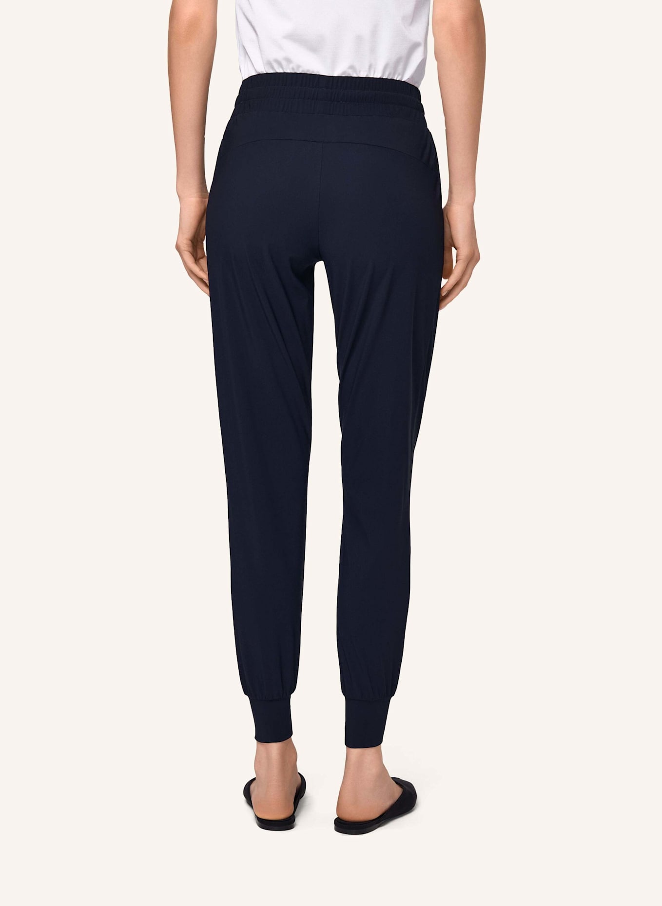 INA KESS Hose LUXE LÉGER TRACK PANTS: DUNKELBLAU