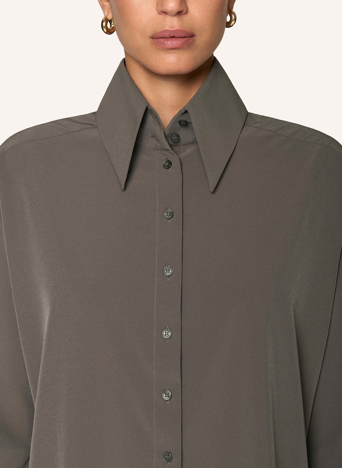 INA KESS Hemdbluse PHOENIX SHIRT: GRÜN/ GRAU