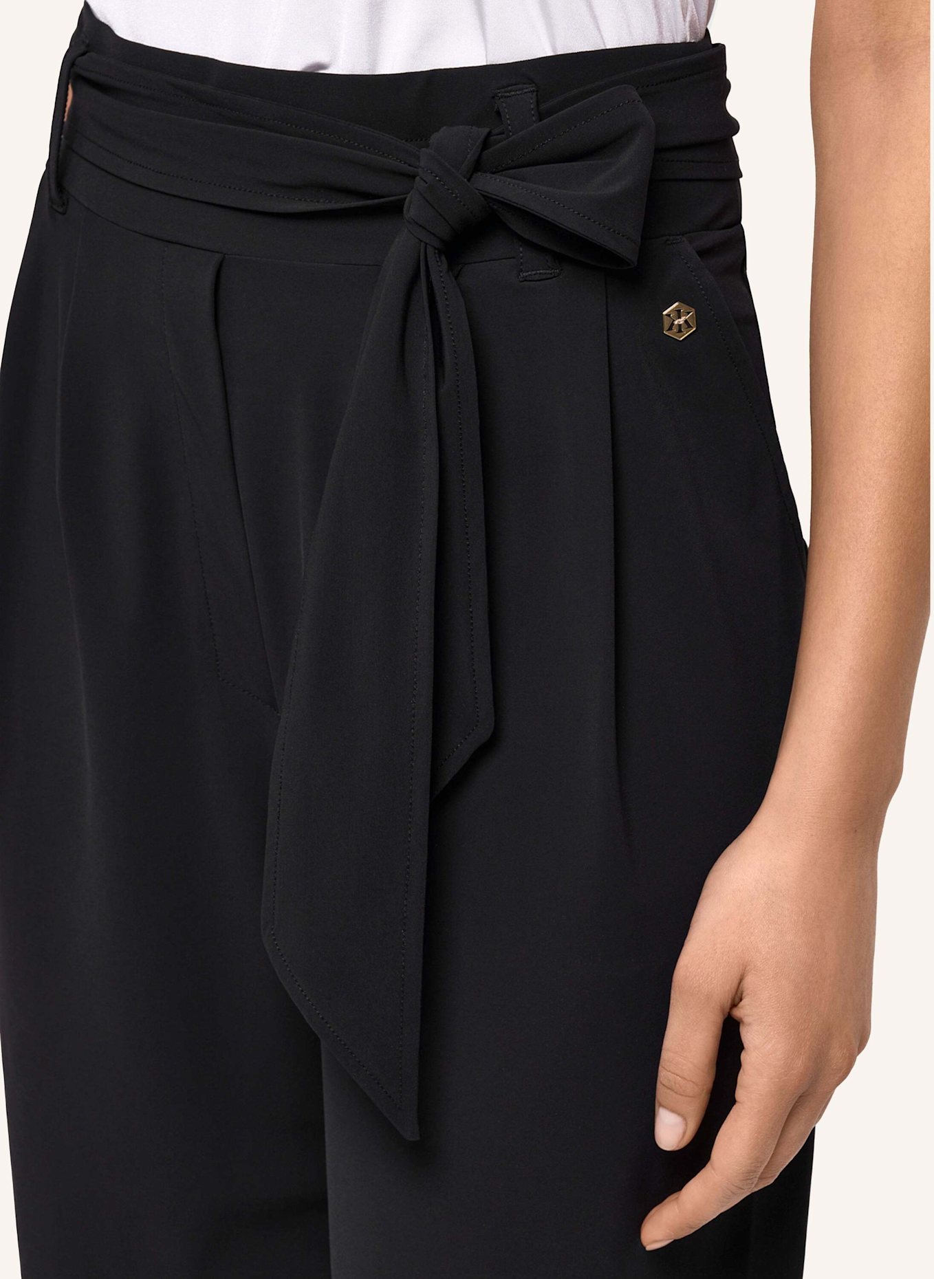 INA KESS Hose LISCIA STRETCH PANTS: SCHWARZ