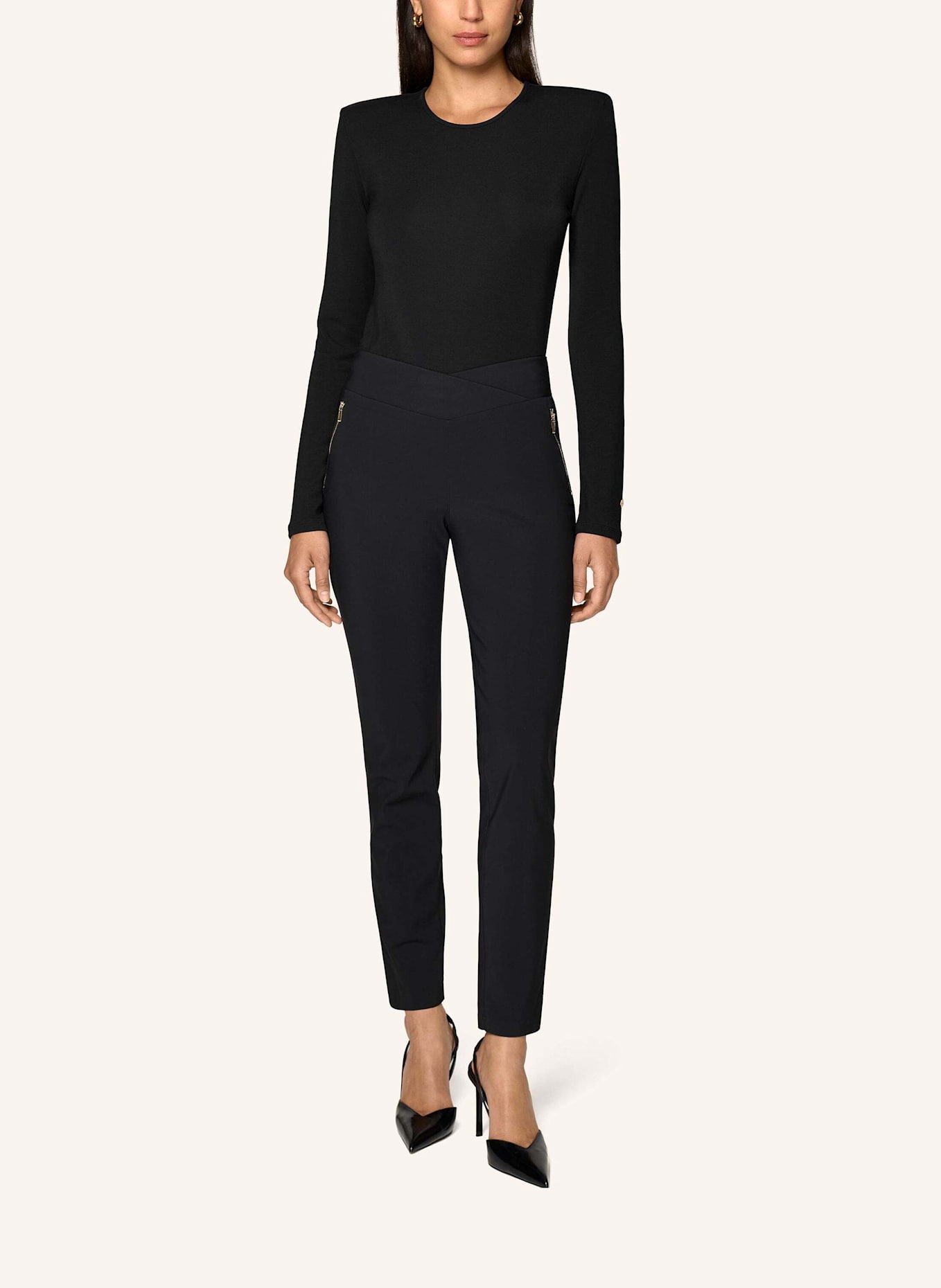 INA KESS Hose LIV STRETCH PANTS: SCHWARZ