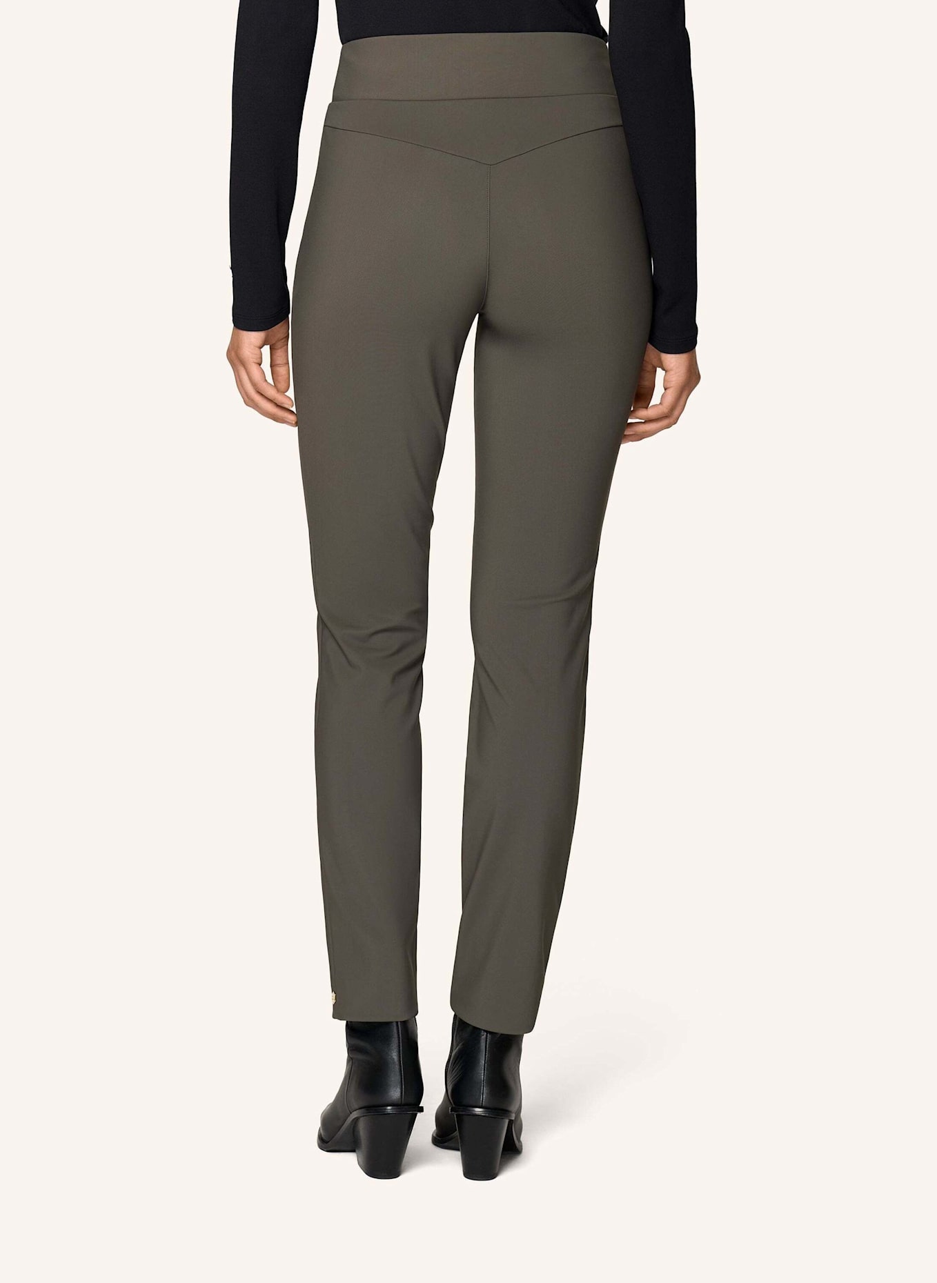 INA KESS Hose LIV STRETCH PANTS: GRÜN/ GRAU