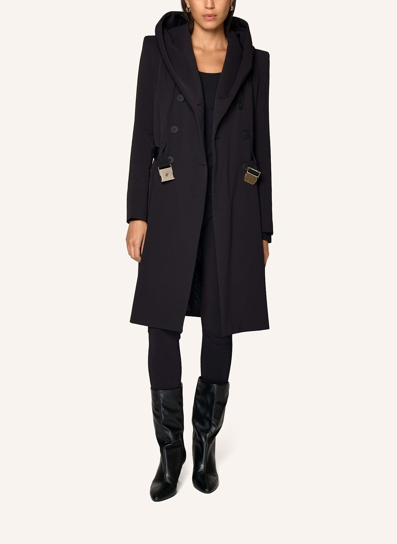 INA KESS Mantel PONTIFEX COAT: SCHWARZ