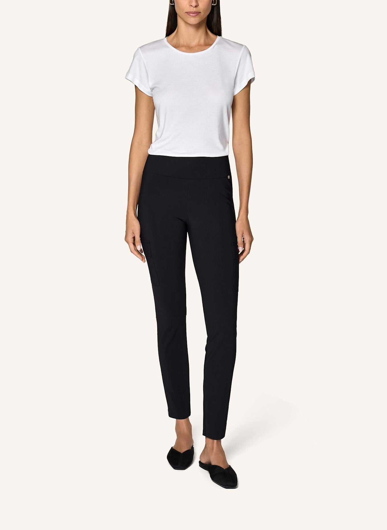 INA KESS Hose TRAVAGO STRETCH Pants: SCHWARZ