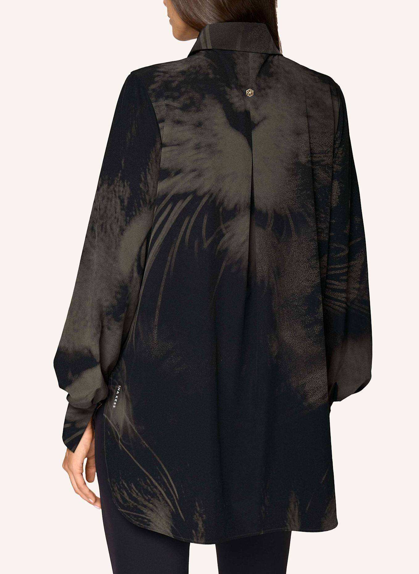 INA KESS Bluse FELIS BLOUSE: SCHWARZ/ BRAUN