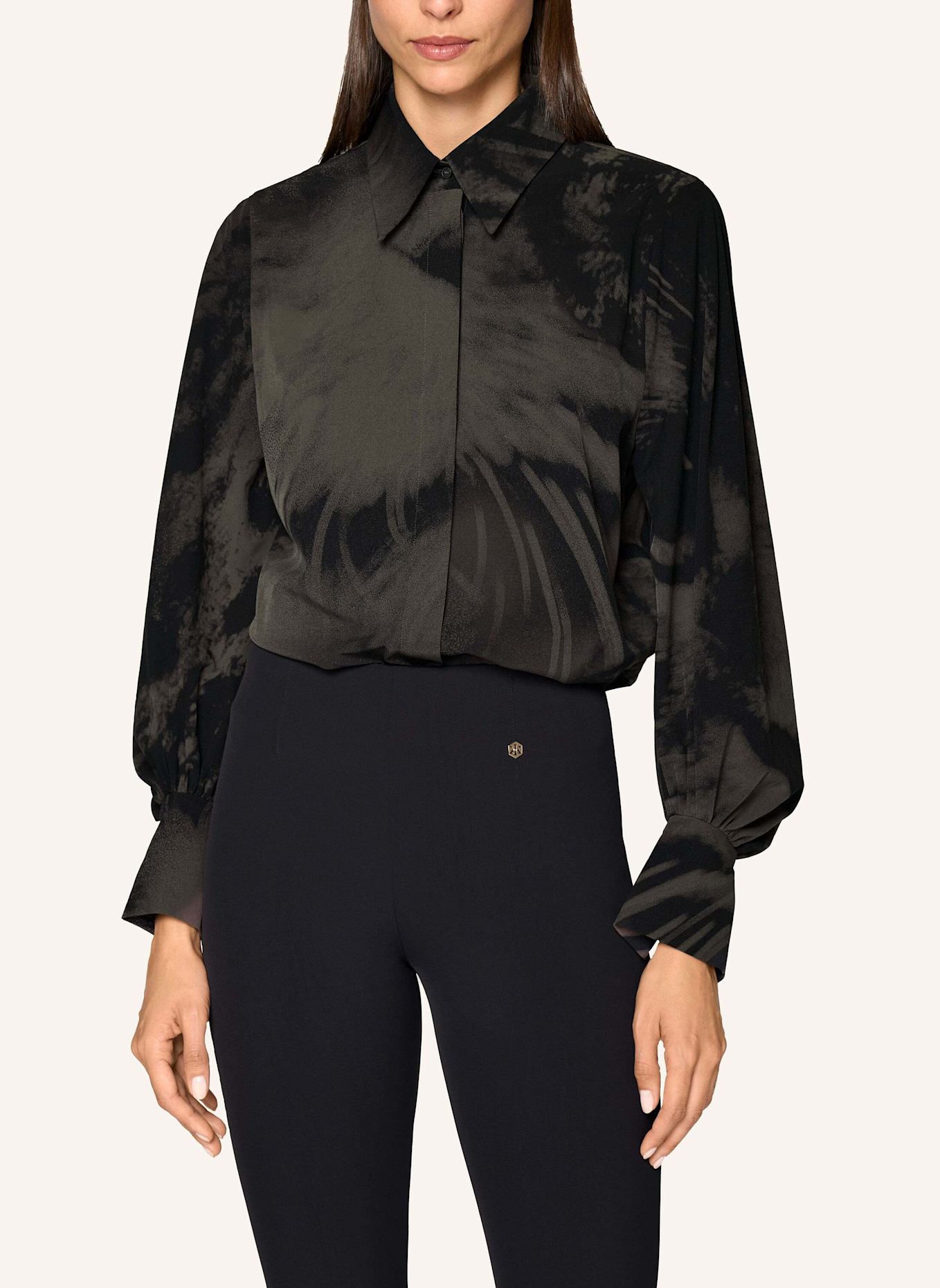 INA KESS Bluse FELIS BLOUSE: SCHWARZ/ BRAUN