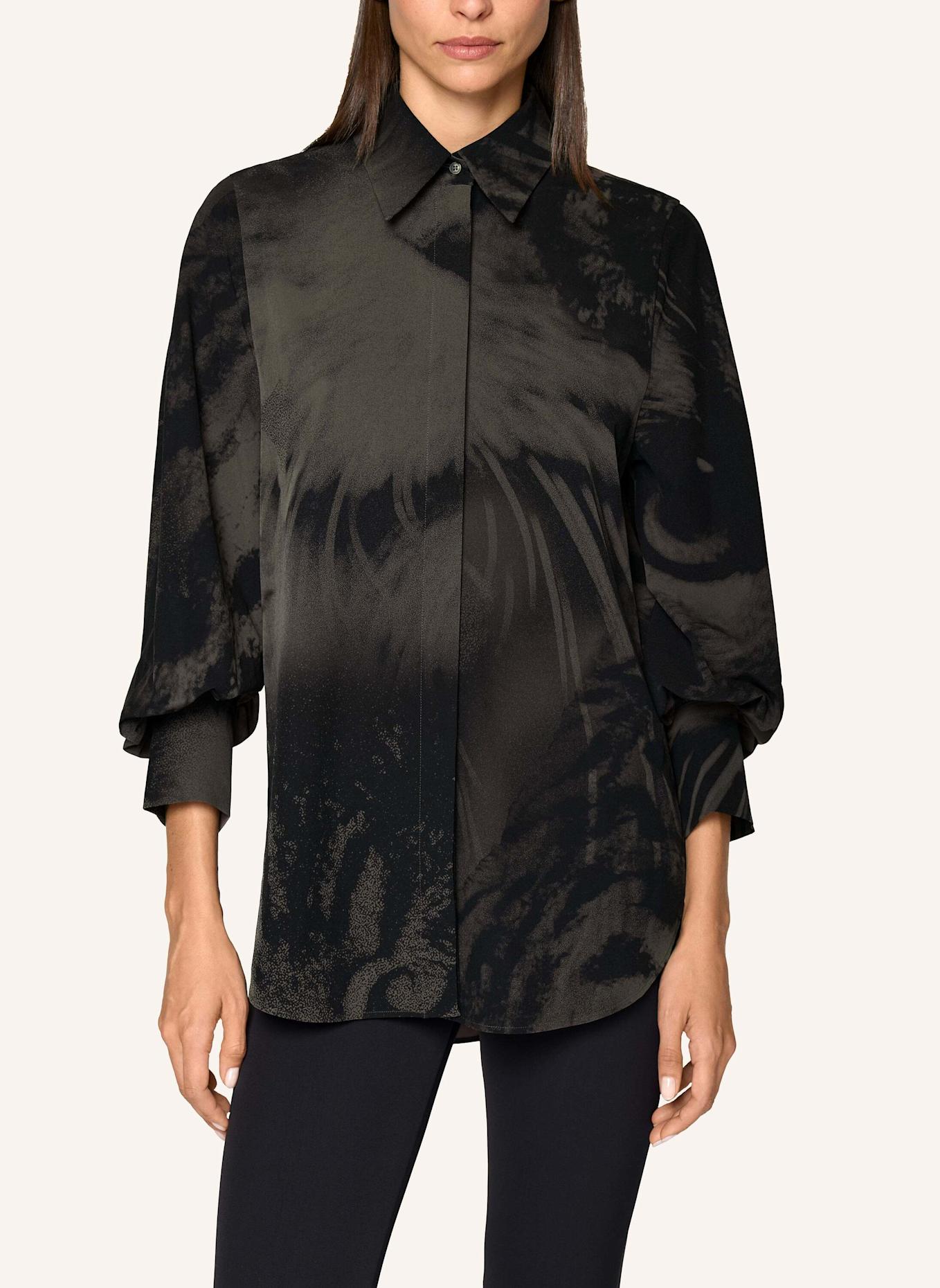 INA KESS Bluse FELIS BLOUSE: SCHWARZ/ BRAUN