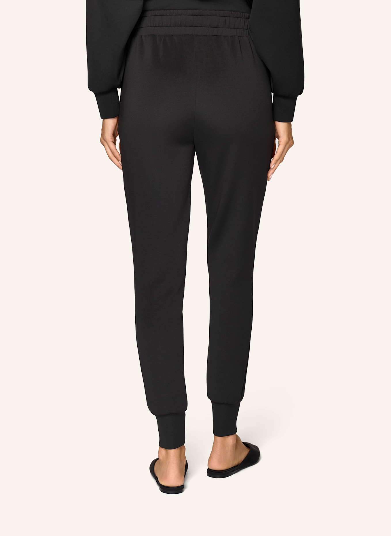 INA KESS Hose ROMULA STRETCH PANTS: SCHWARZ