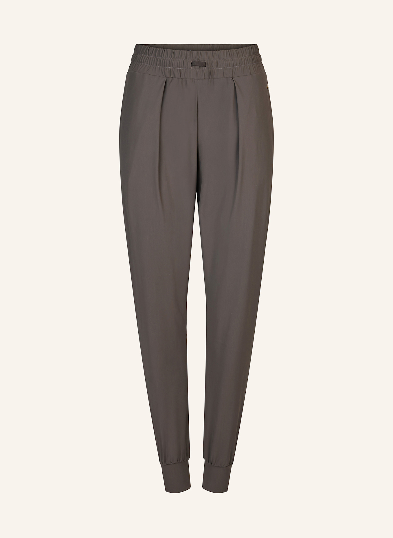 INA KESS Hose LUXE LÉGER TRACK PANTS: GRÜN/ GRAU