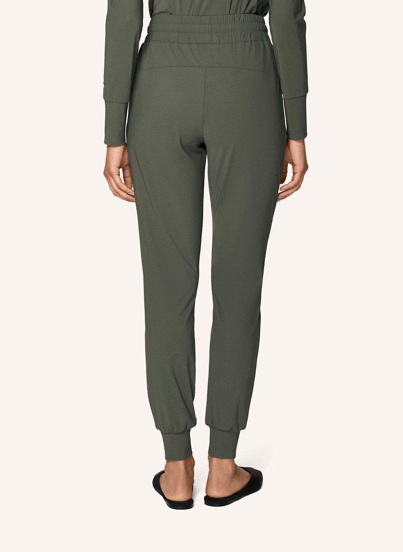 INA KESS Hose LUXE LÉGER TRACK PANTS: GRÜN