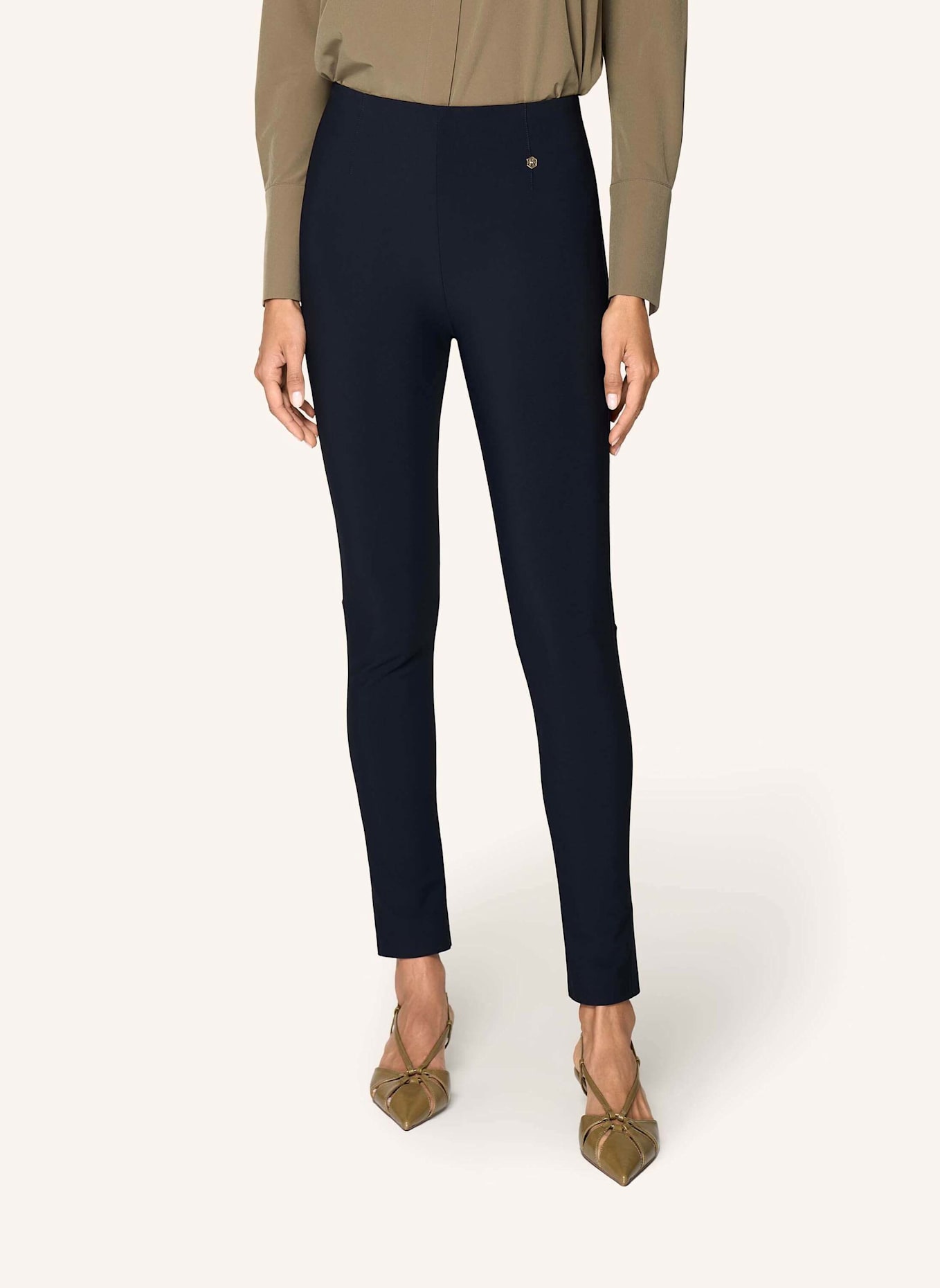INA KESS Hose ELLA STRETCH PANTS: DUNKELBLAU