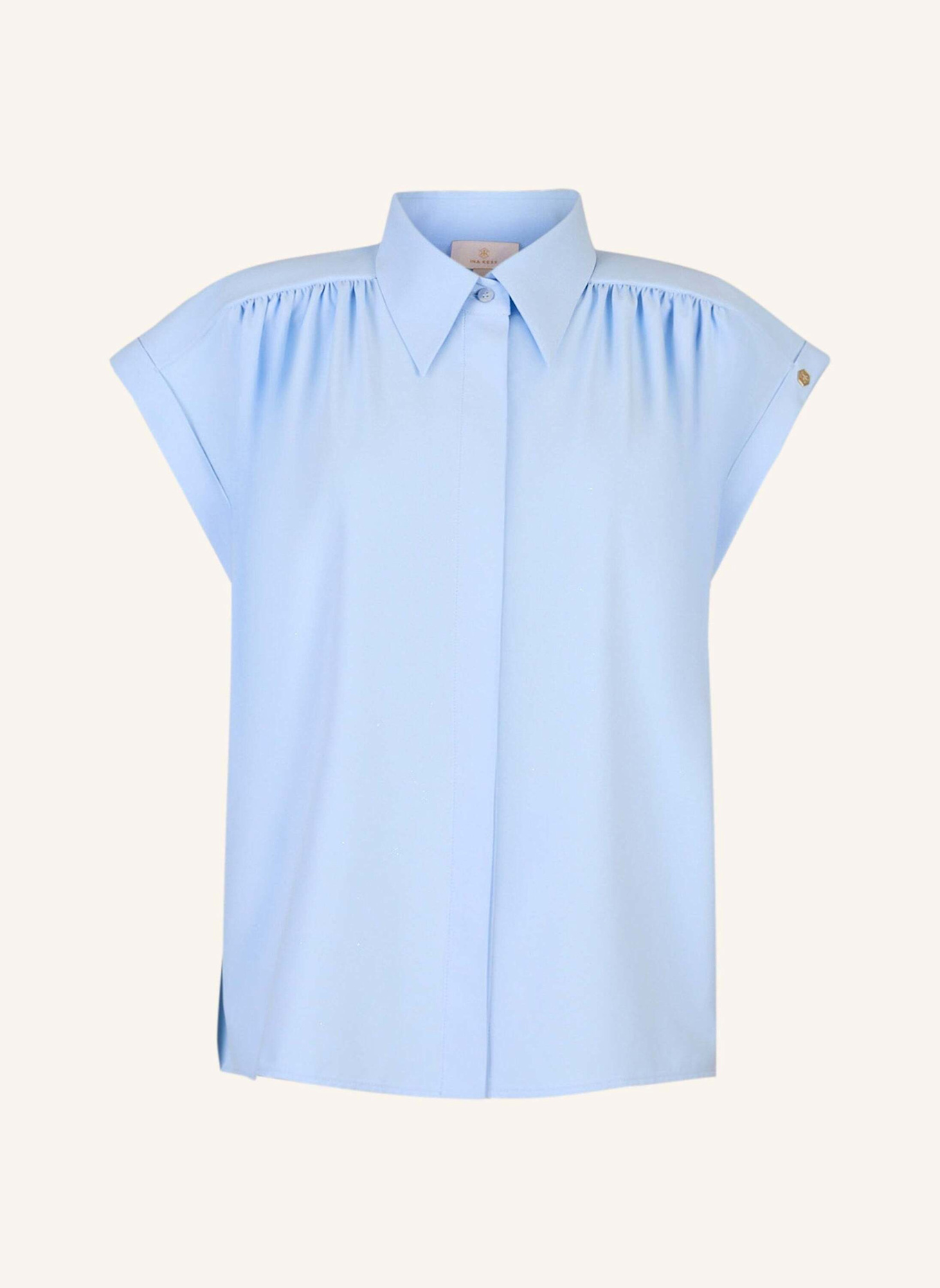 INA KESS Bluse CASETTE BLOUSE: HELLBLAU