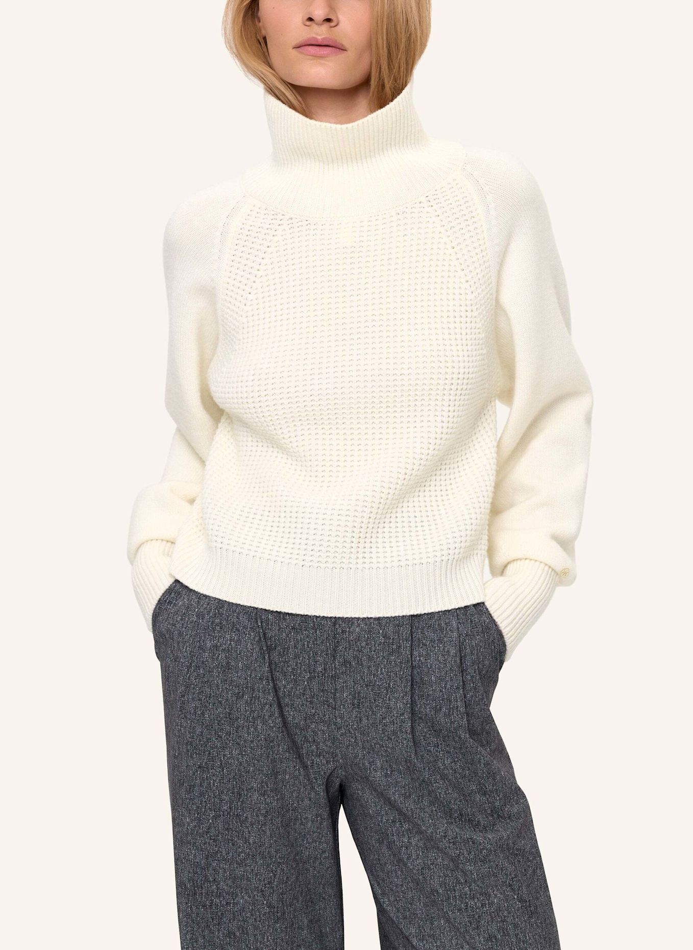 INA KESS Pullover CRISCRA CASHMERE TURTLENECK: BEIGE