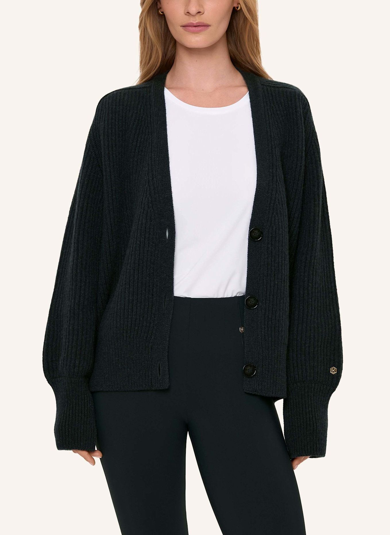 INA KESS Cardigan ESSENSA CARDIGAN: DUNKELGRÜN