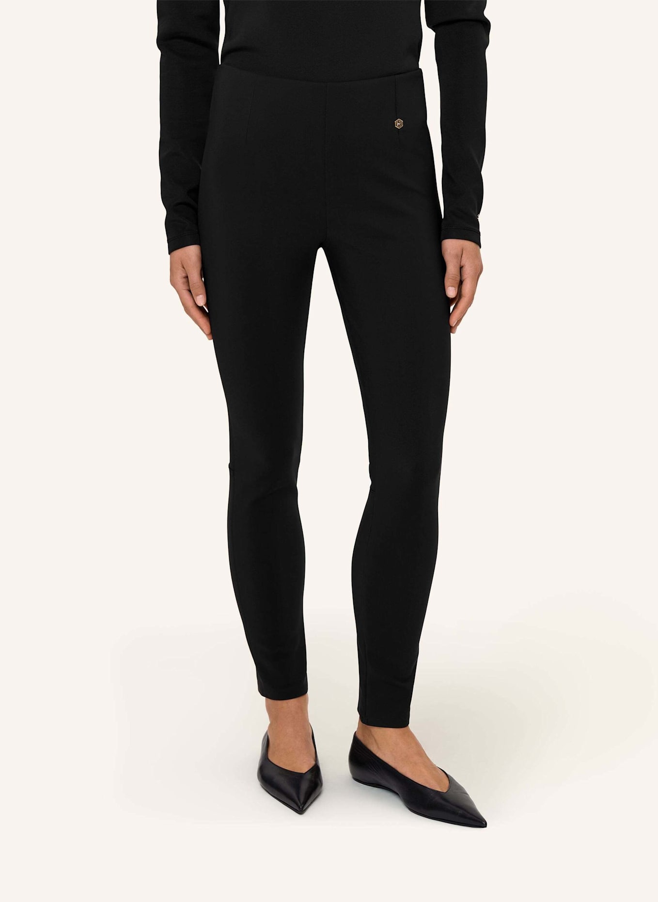 INA KESS Hose FINA STRETCH PANTS: SCHWARZ