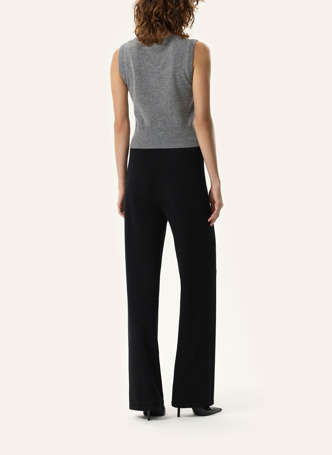 PINXIT Weste Strickweste: DUNKELGRAU