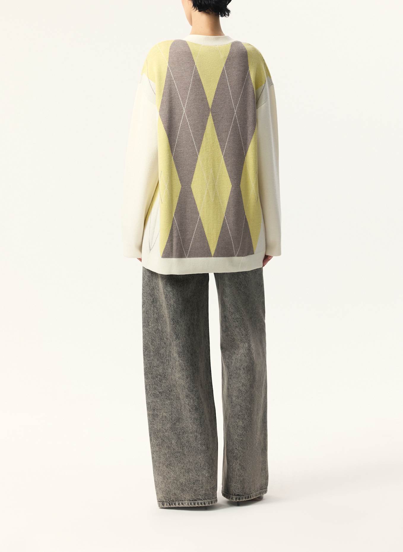 PINXIT Cardigan Cardigan: ECRU/ BRAUN