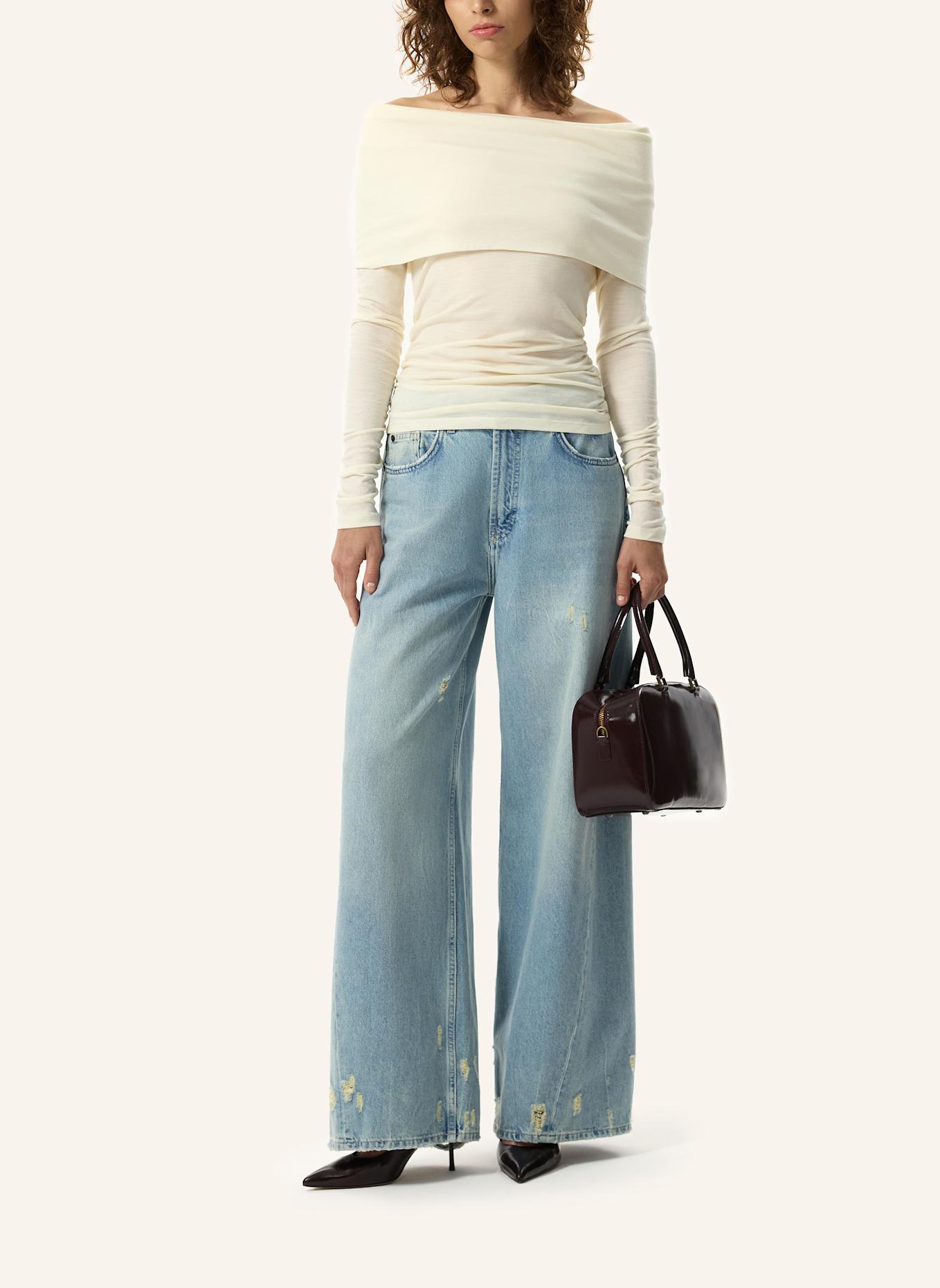 PINXIT Pullover Off-the-shoulder-Pullover: ECRU