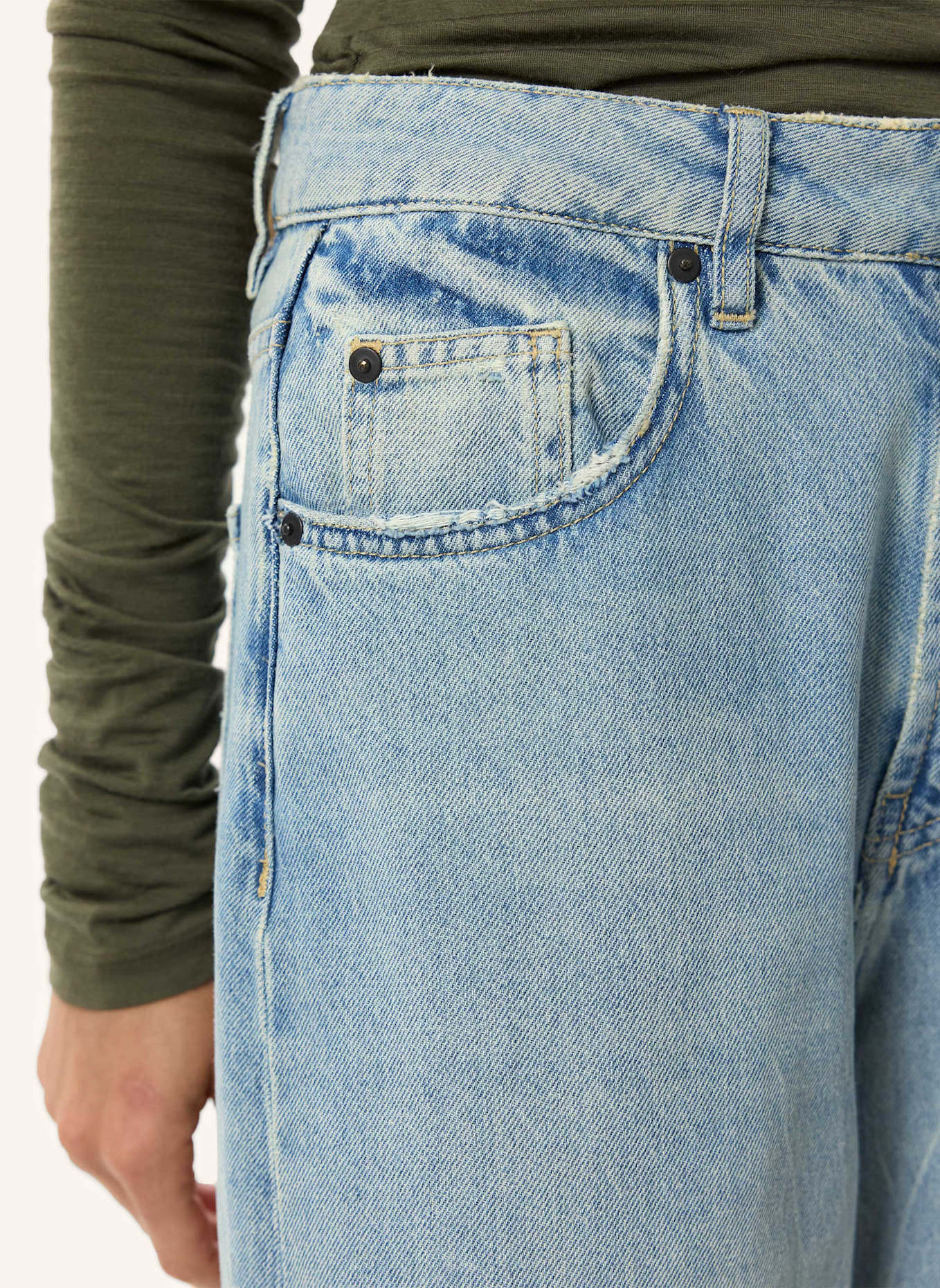 PINXIT Jeans Superweite Jeans: BLAU