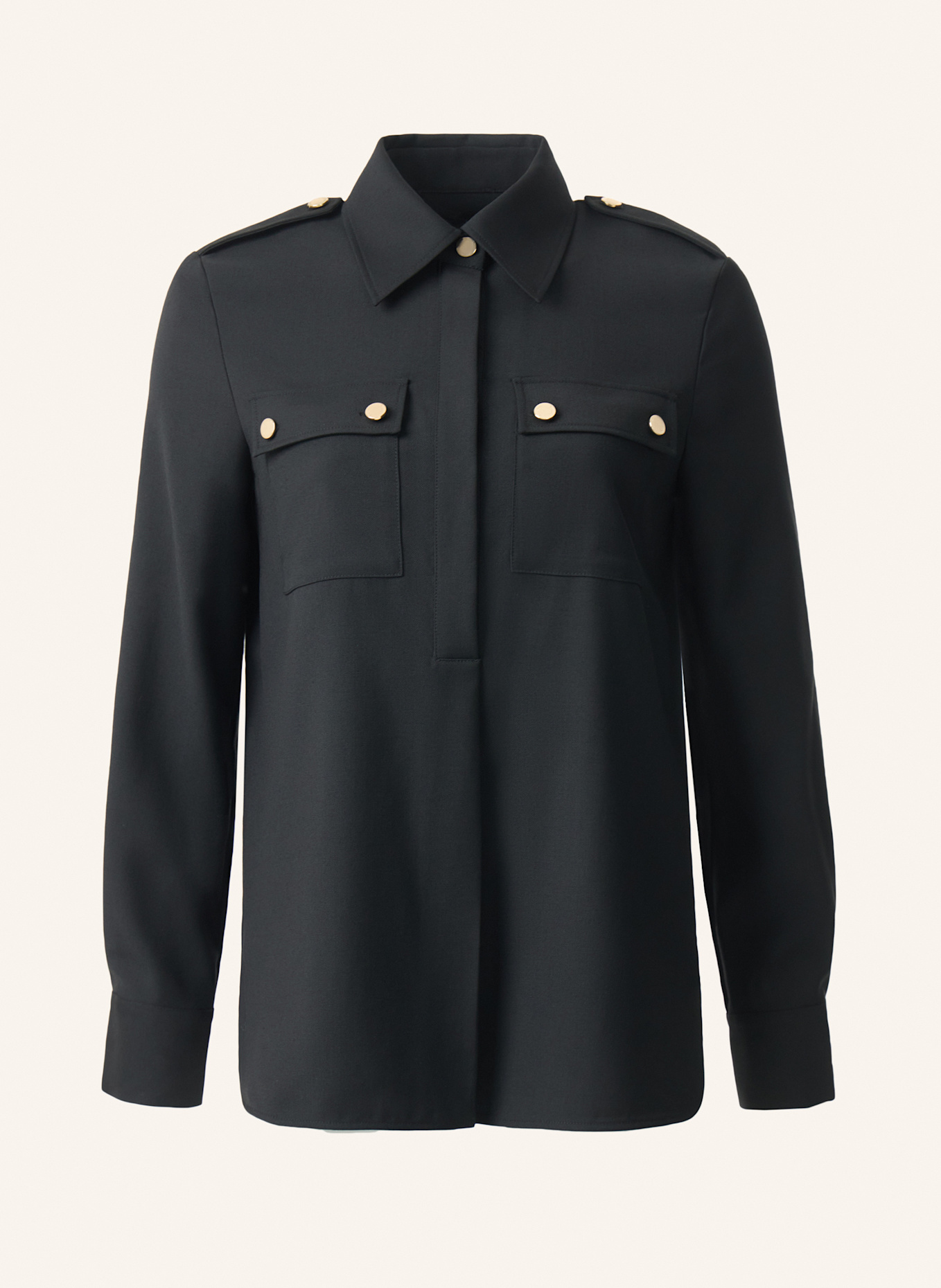 PINXIT Hemdbluse Hemd: SCHWARZ