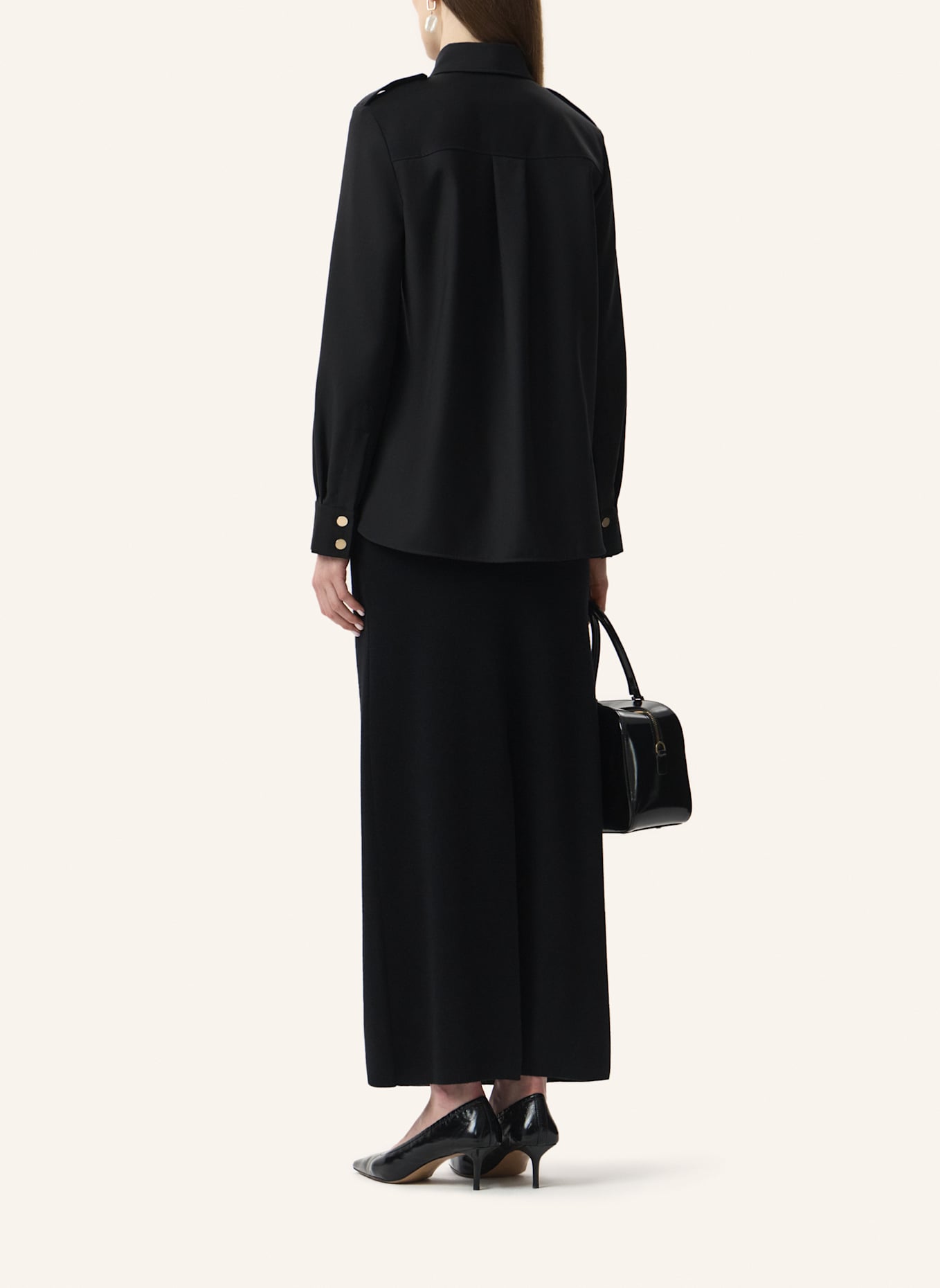 PINXIT Hemdbluse Hemd: SCHWARZ